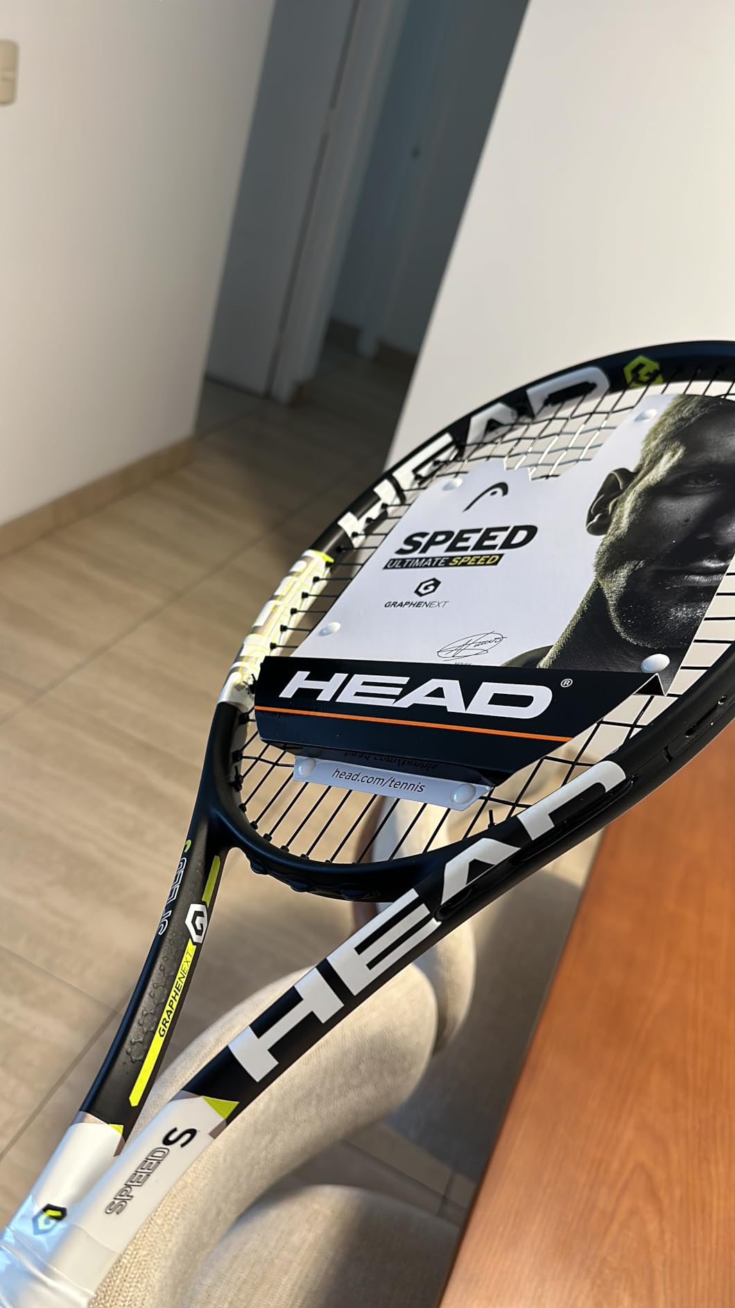 HEAD Speed S Tennis Racquet - Graphene XT Technology, Strung, Mid-Weight, Intermediate Level customer photo 2