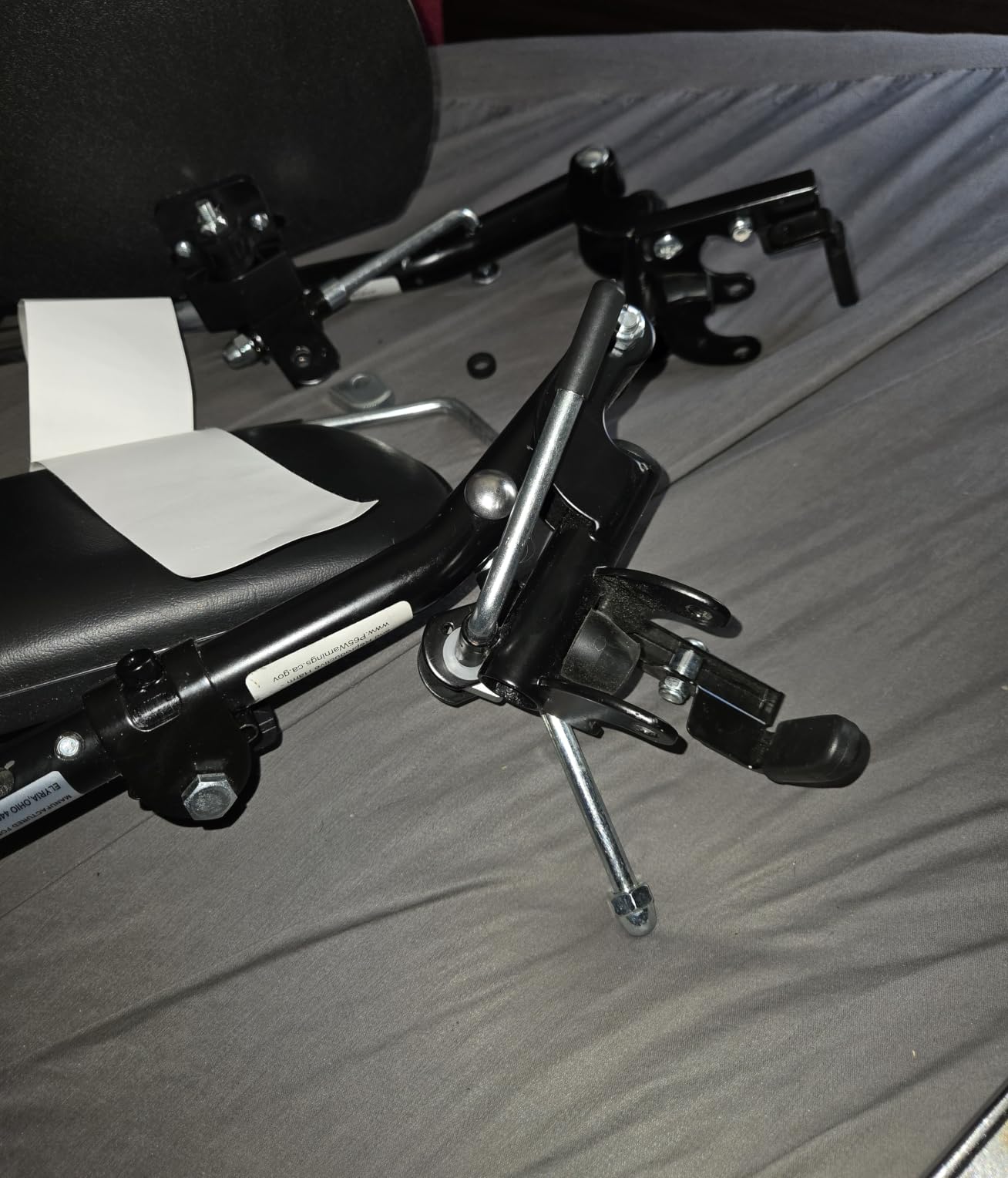 Invacare Wheelchair Elevating Legrest with Padded Calf Support, Footrest with Swing Away Function, Adjustable Length and Aluminum Footplate, Tool-Free Installation, Designed for Invacare Wheelchair customer photo 1