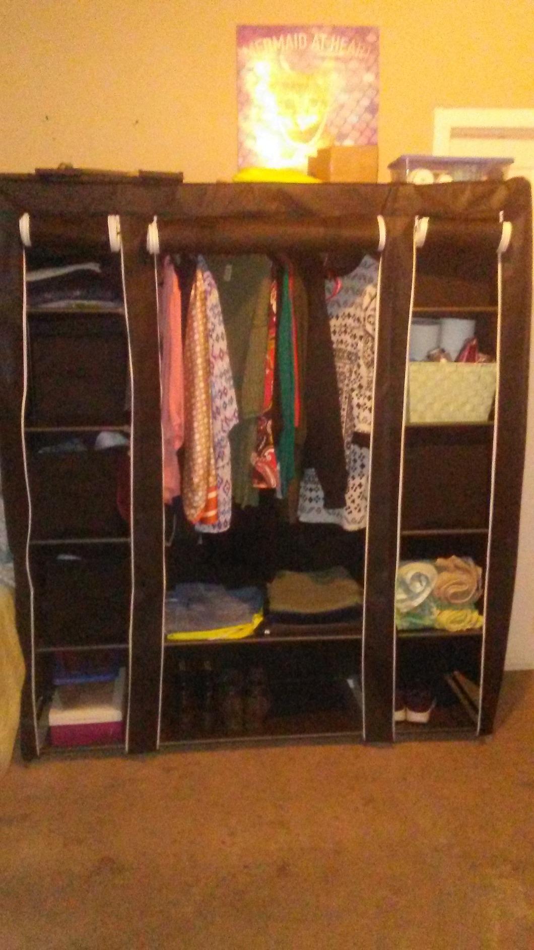 SONGMICS Closet Wardrobe, Portable Closet, Clothes Storage Organizer customer photo 2