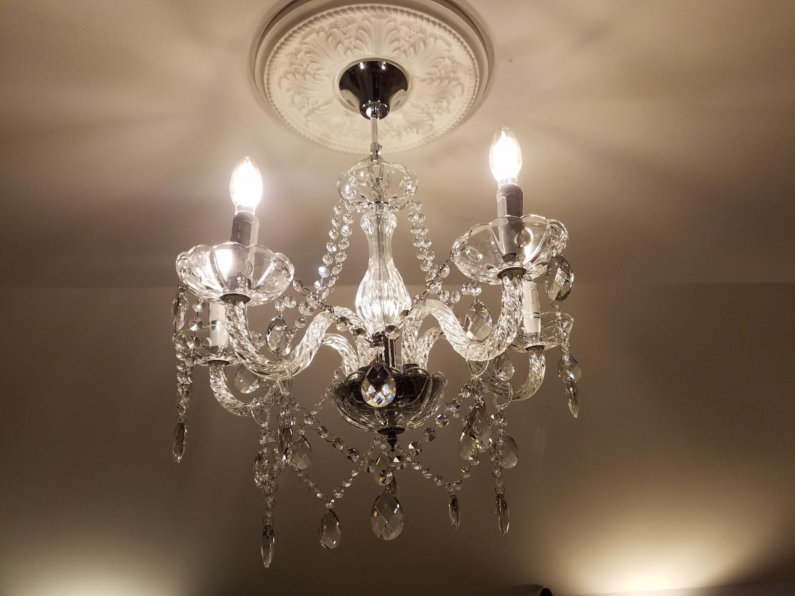 Saint Mossi Modern Contemporary Elegant K9 Crystal Glass Chandelier Pendant Ceiling Lighting Fixture - 5 Lights customer photo 2