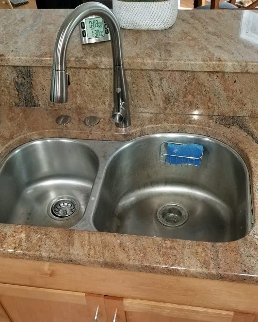 Delta Essa Brushed Nickel Kitchen Faucet with Pull Down Sprayer, Modern Single Hole Kitchen Sink Faucet, Single Handle, Arctic Stainless 9113-AR-DST customer photo 2