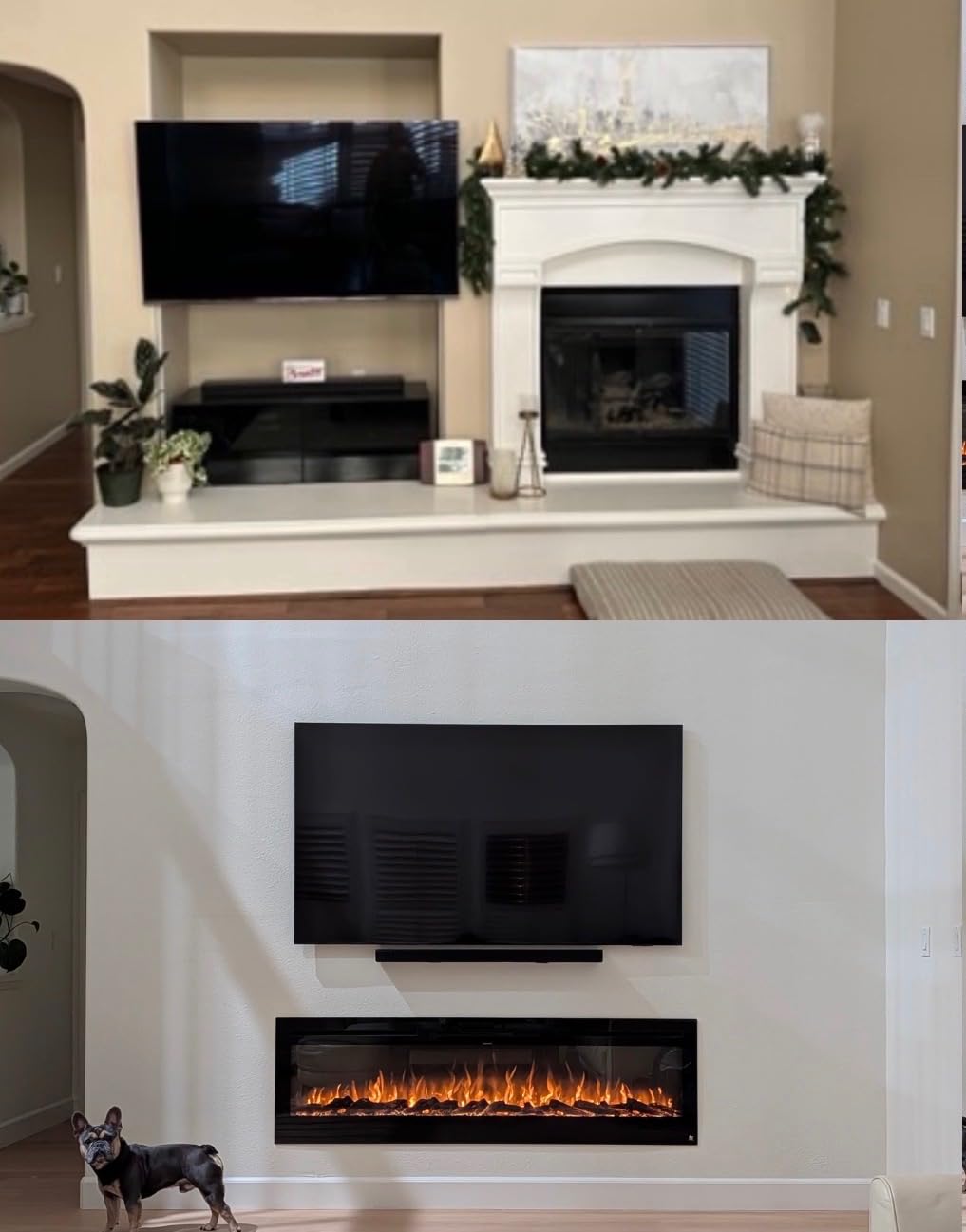 Touchstone Smart Electric Fireplace-The Sideline 60