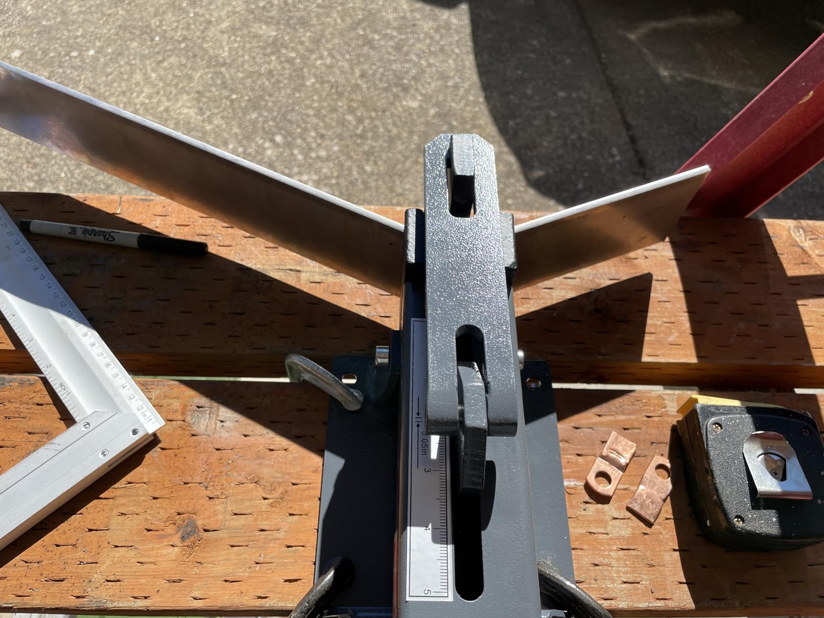Manual Steel Bending Brake, 4 in Capacity KAKA INDUSTRIAL FB-4 customer photo 2