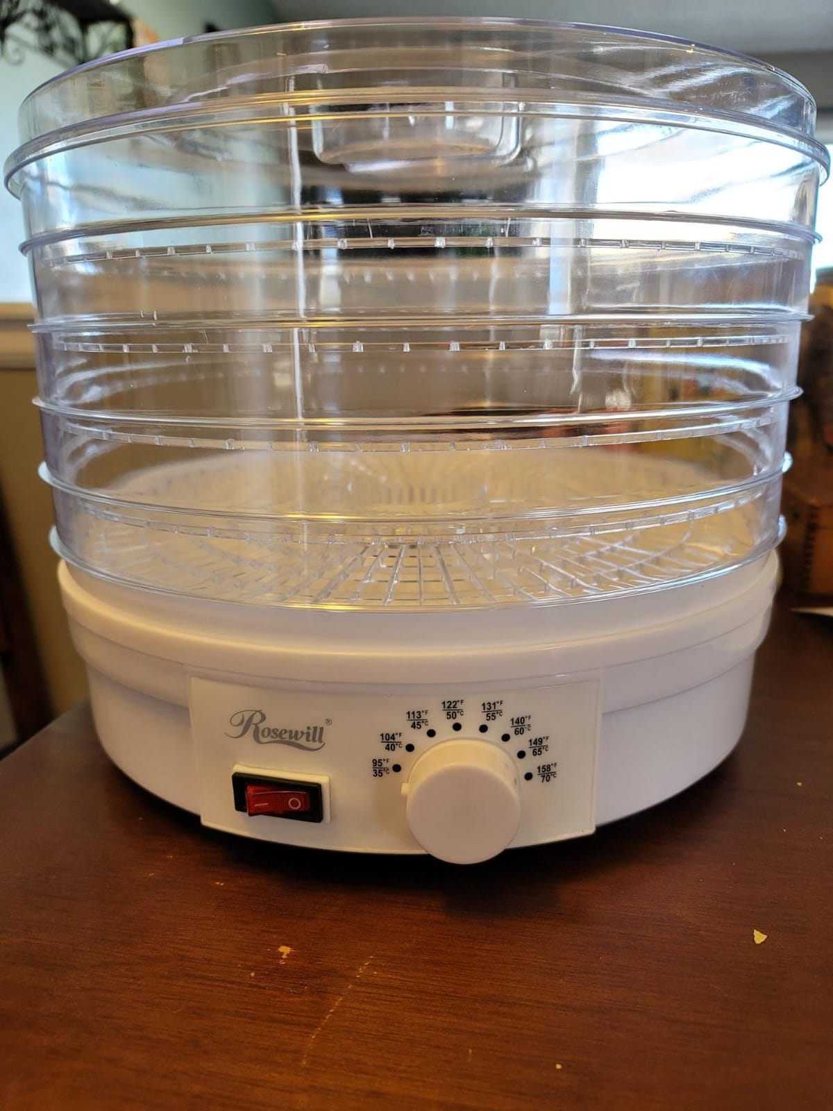 Rosewill Food Dehydrator Machine, 5 BPA-Free 12.6’ Trays, Adjustable Temperature Controls | 95-158°F | 350W, Jerky, Herbs, Fruit, Veggies, Dried Snacks, White customer photo 2
