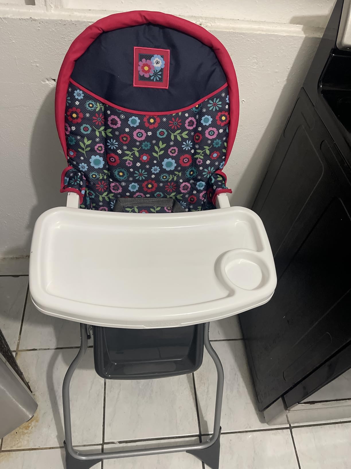 Cosco Kids Highchair for Baby, Simple Foldable High Chair, Convenient, Lightweight, and Compact Design, Flower Garden customer photo 1