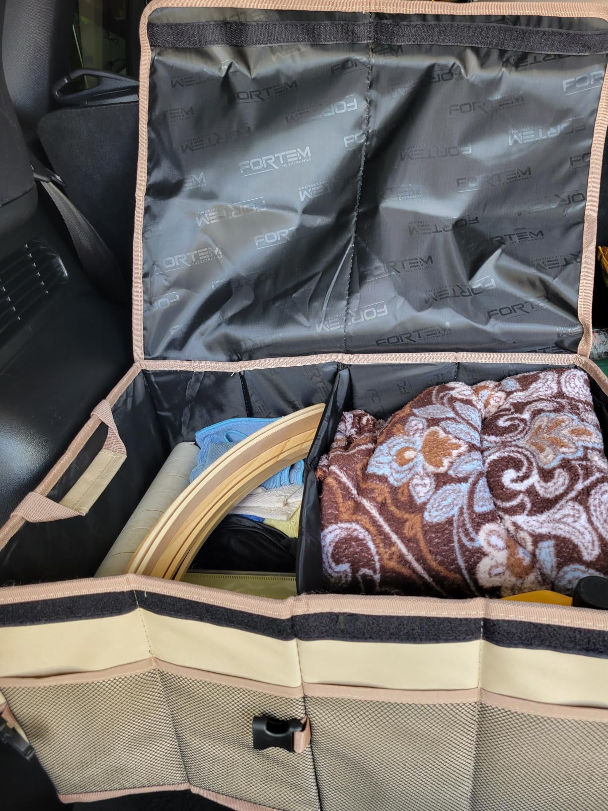 FORTEM Trunk Organizer - Foldable Car Organizer & Storage for SUVs & Trucks customer photo 1