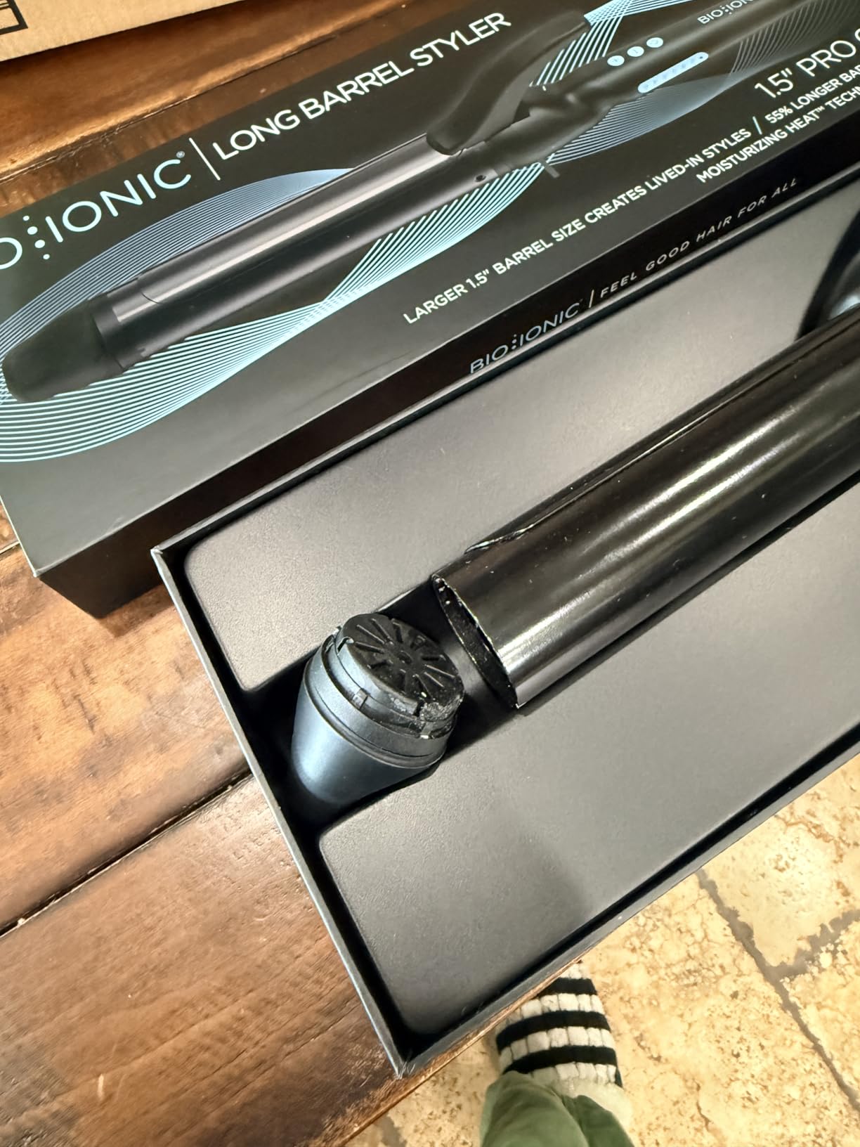 Bio Ionic Long Barrel Curling Iron, Moisture Heat Technology & NanoIonic MX customer photo 2