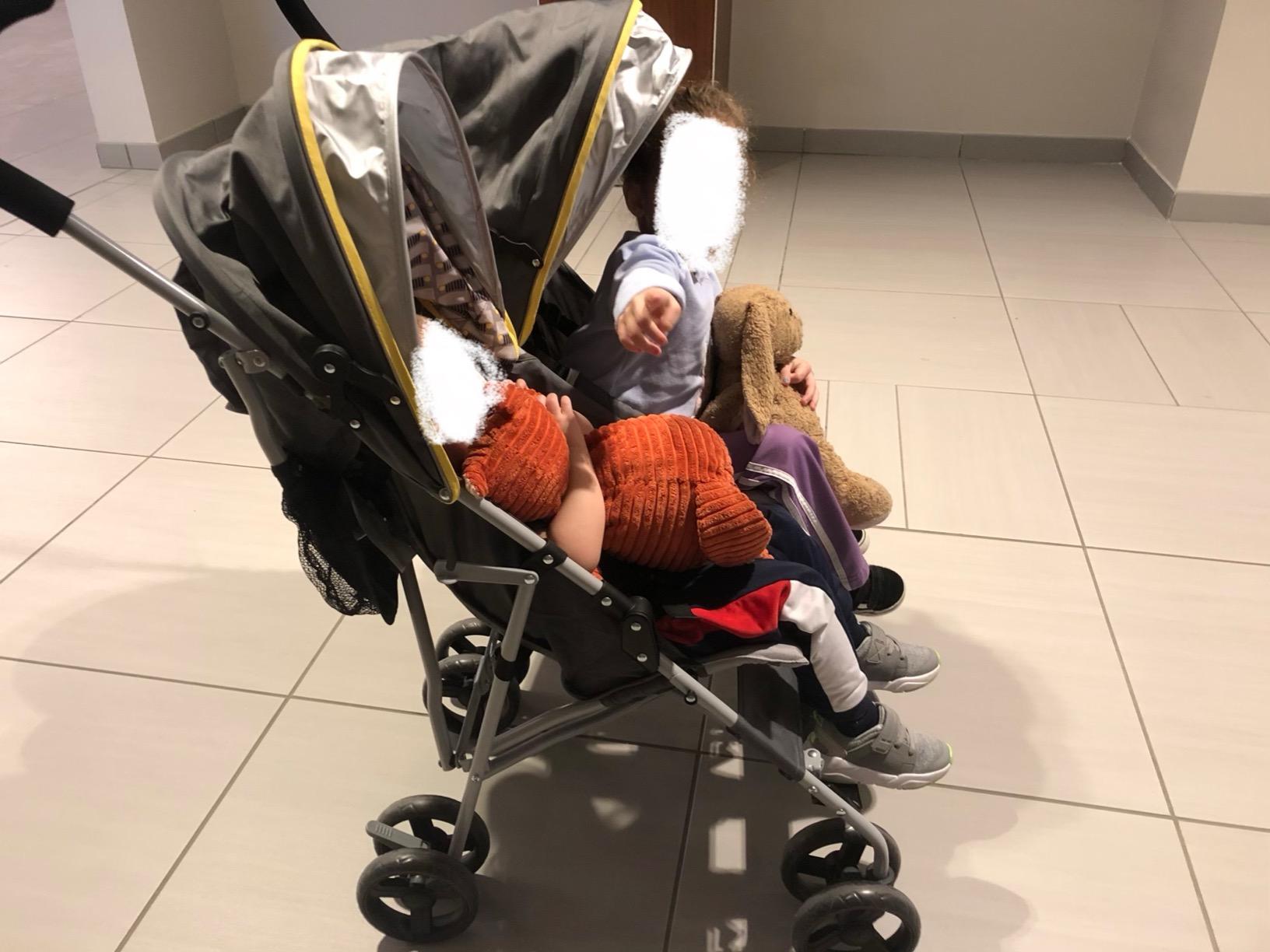 Jeep Scout Double Stroller, Charcoal Galaxy customer photo 2