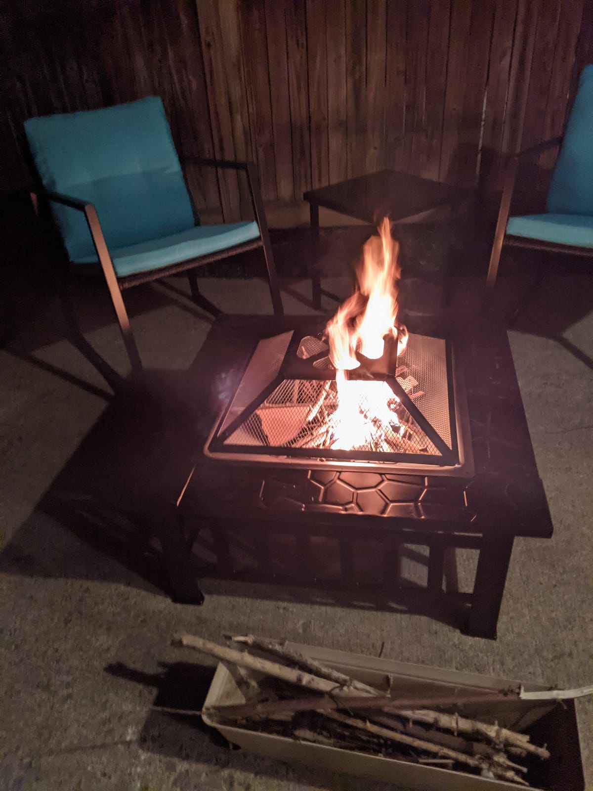 ZENY 32 inch Outdoor Fire Pit with Grill customer photo 2