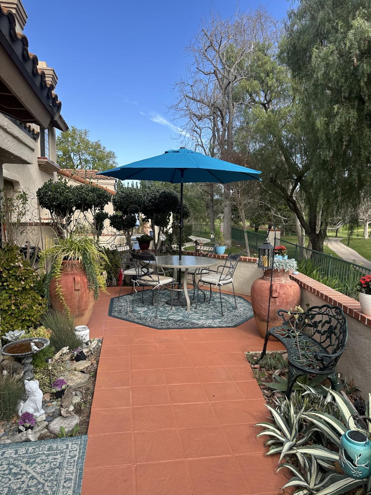 Sunnyglade 9' Patio Umbrella Outdoor Table Umbrella with 8 Ribs Tan customer photo 1