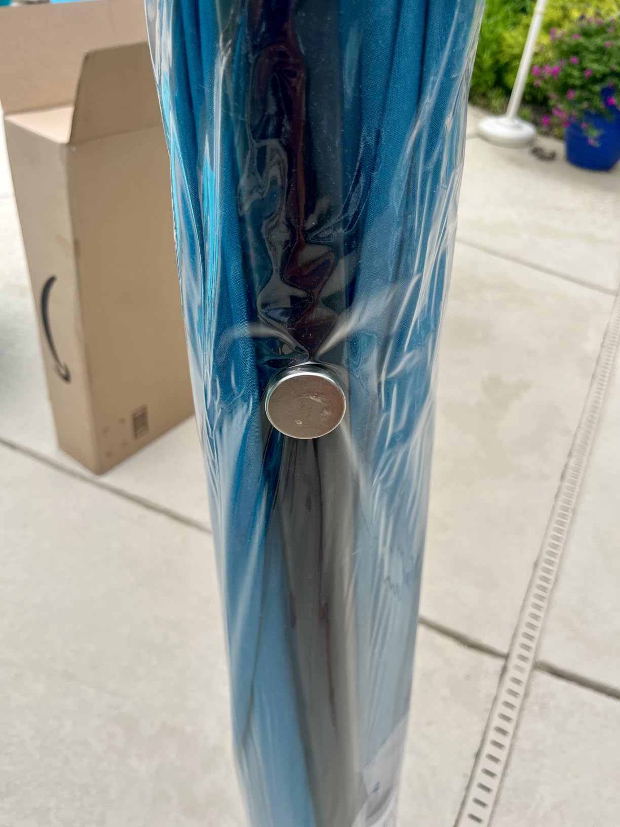 Sunnyglade 9' Patio Umbrella Outdoor Table Umbrella with 8 Ribs Tan customer photo 2