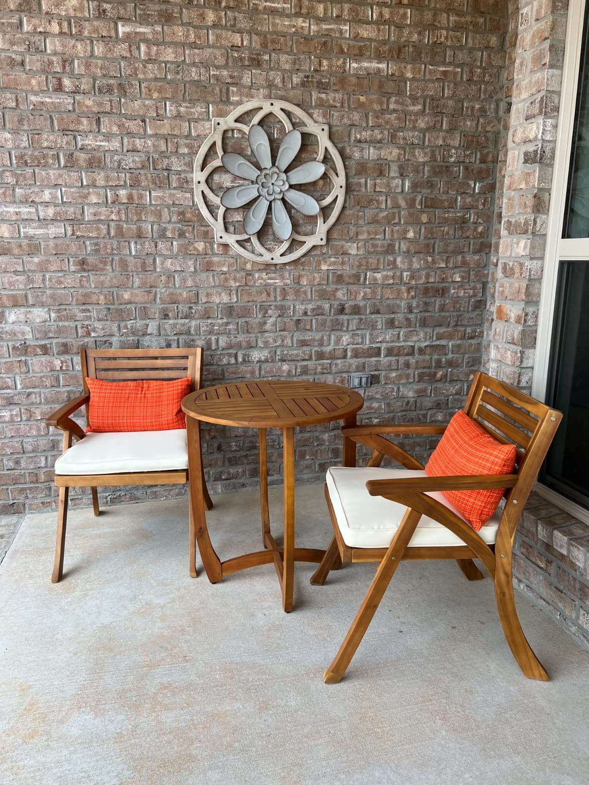 Christopher Knight Home Coronado Acacia Wood Bistro Set, 3-Pcs Set, Teak Finish customer photo 2