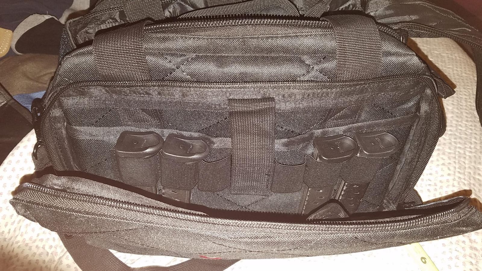 Orca Tactical Gun Range Bag for Shooting – 3+ Compact Pistol Revolver Range Bag for Handguns and Ammo – Self Standing Gun Bag – Handguns Bag with Durable Double Stitching Lockable YKK Zippers customer photo 1