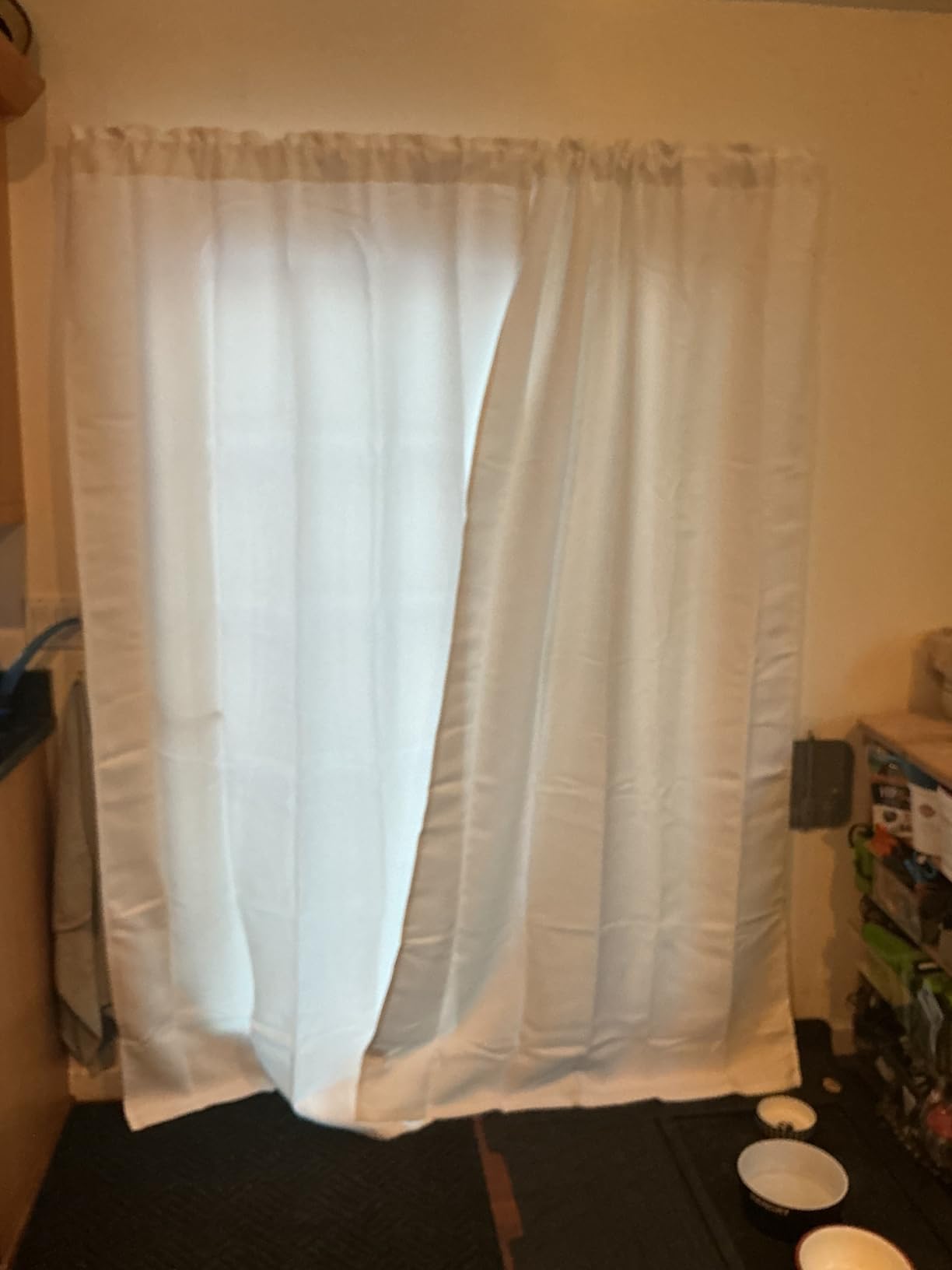 Deconovo Black Out Curtains 63 Inches Long for Living Room and Bedroom customer photo 2