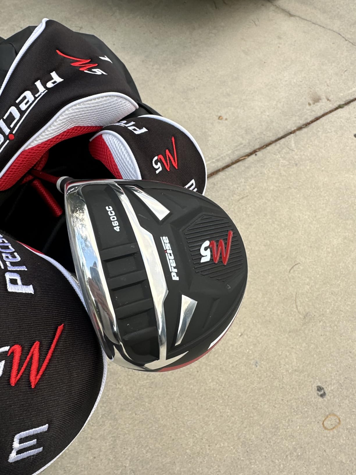 Precise M5 - Men's Complete Golf Club Set | 14-Piece, 460cc Titanium Driver, Fairway Wood & Hybrid, Irons Through Wedge, Putter, Stand Bag, Left/Right customer photo 1