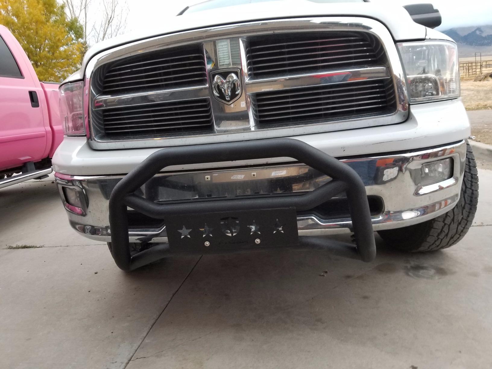 Tyger Auto TG-GD6D60068 Front Bumper Guard Compatible with 2009-2018 Ram 1500; 2019-2024 1500 Classic (Exclude Rebel & Warlock models.) | Textured Black | Light Mount | Bull Bar customer photo 1