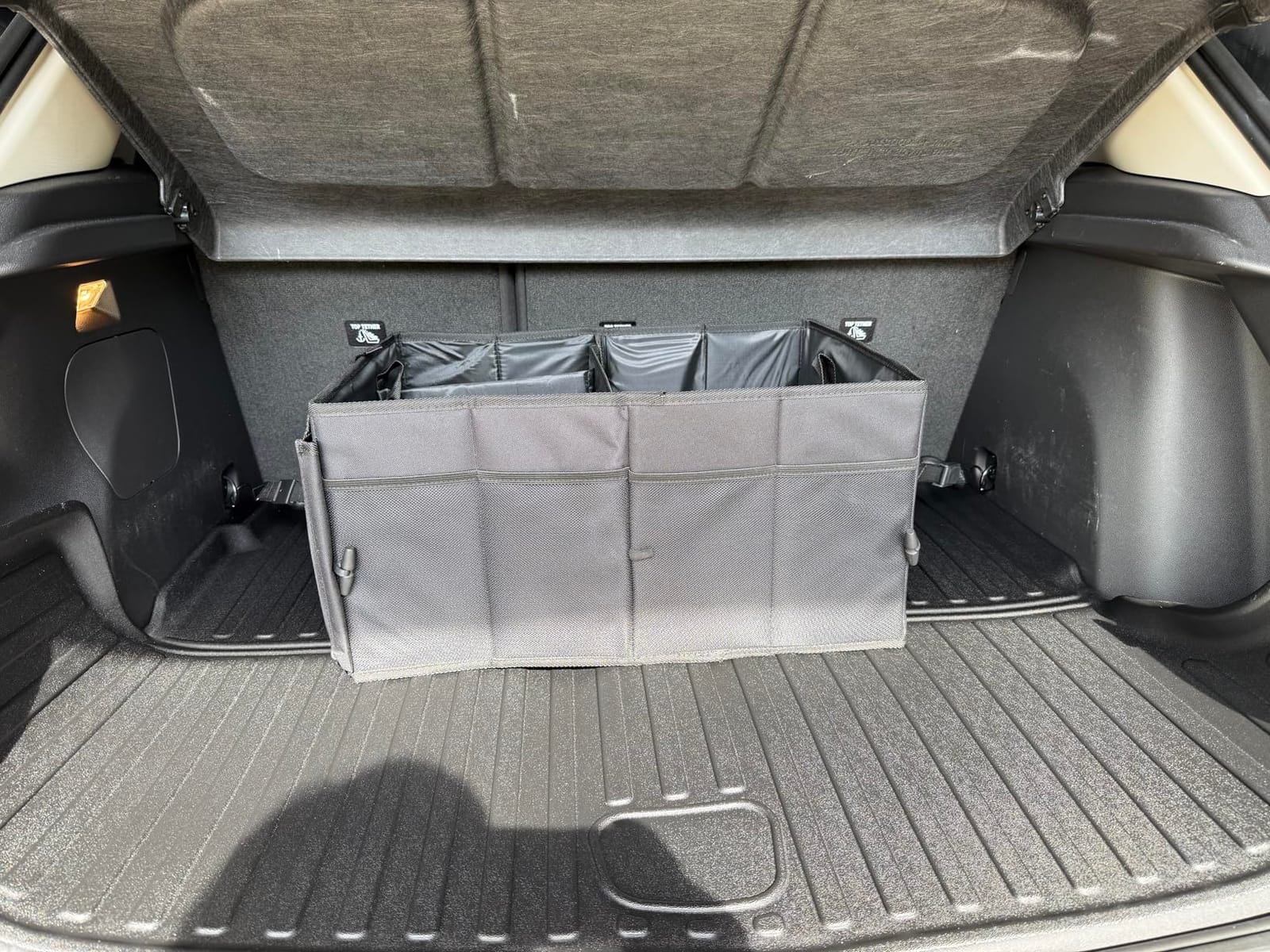 DRIVE - Car Trunk Organizer - Collapsible, Multi-Compartment Automotive SUV Car Organizer for Storage w/Adjustable Straps - Truck & Car Accessories for Women and Men - Black customer photo 2