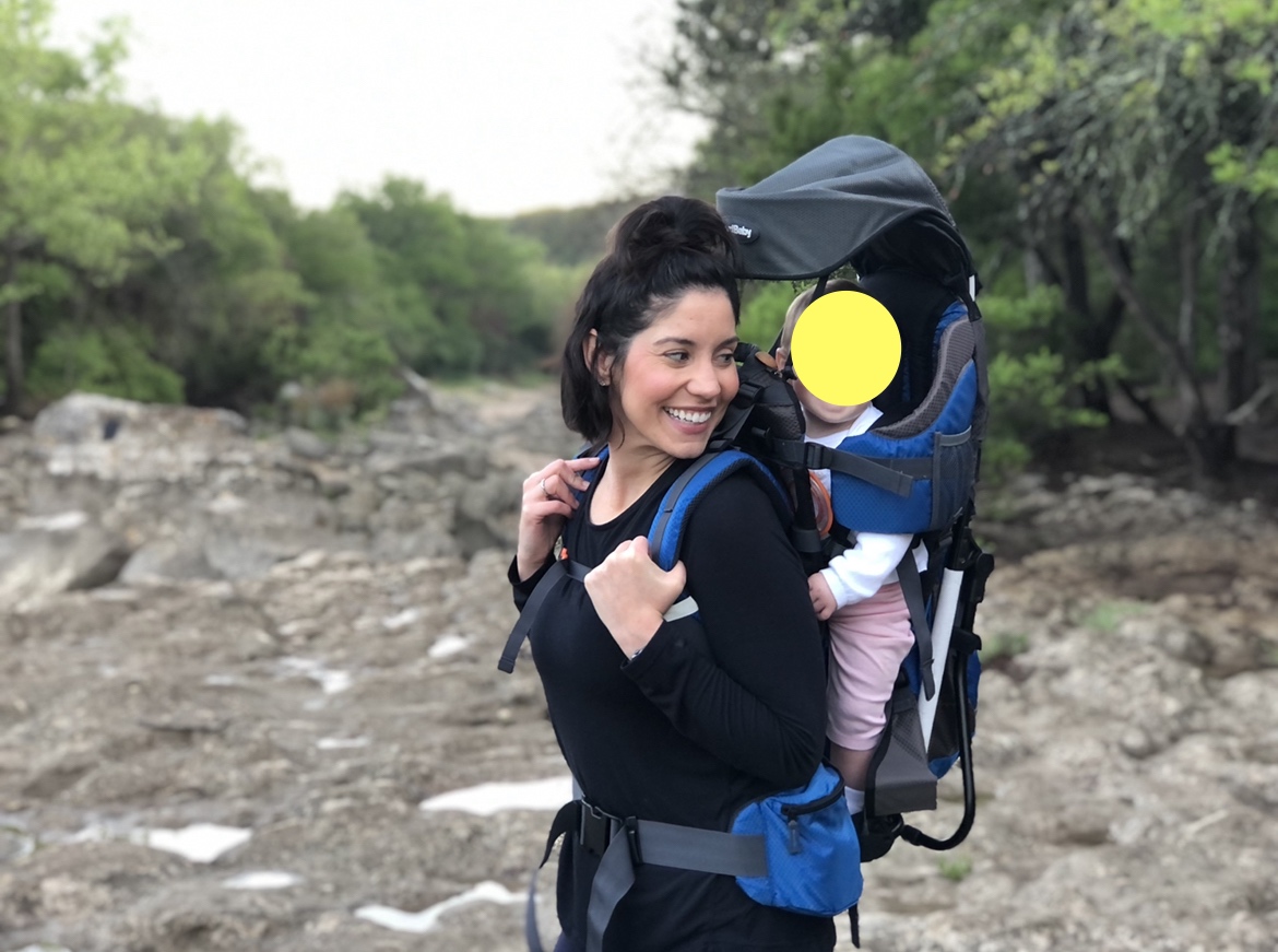 Hiking Baby Carrier Backpack - Toddler & Child Carrier | Includes diaper change pad, insulated pocket, and sun & rain hood to keep your child comfortable on the trail. Up to 40 lbs. customer photo 2