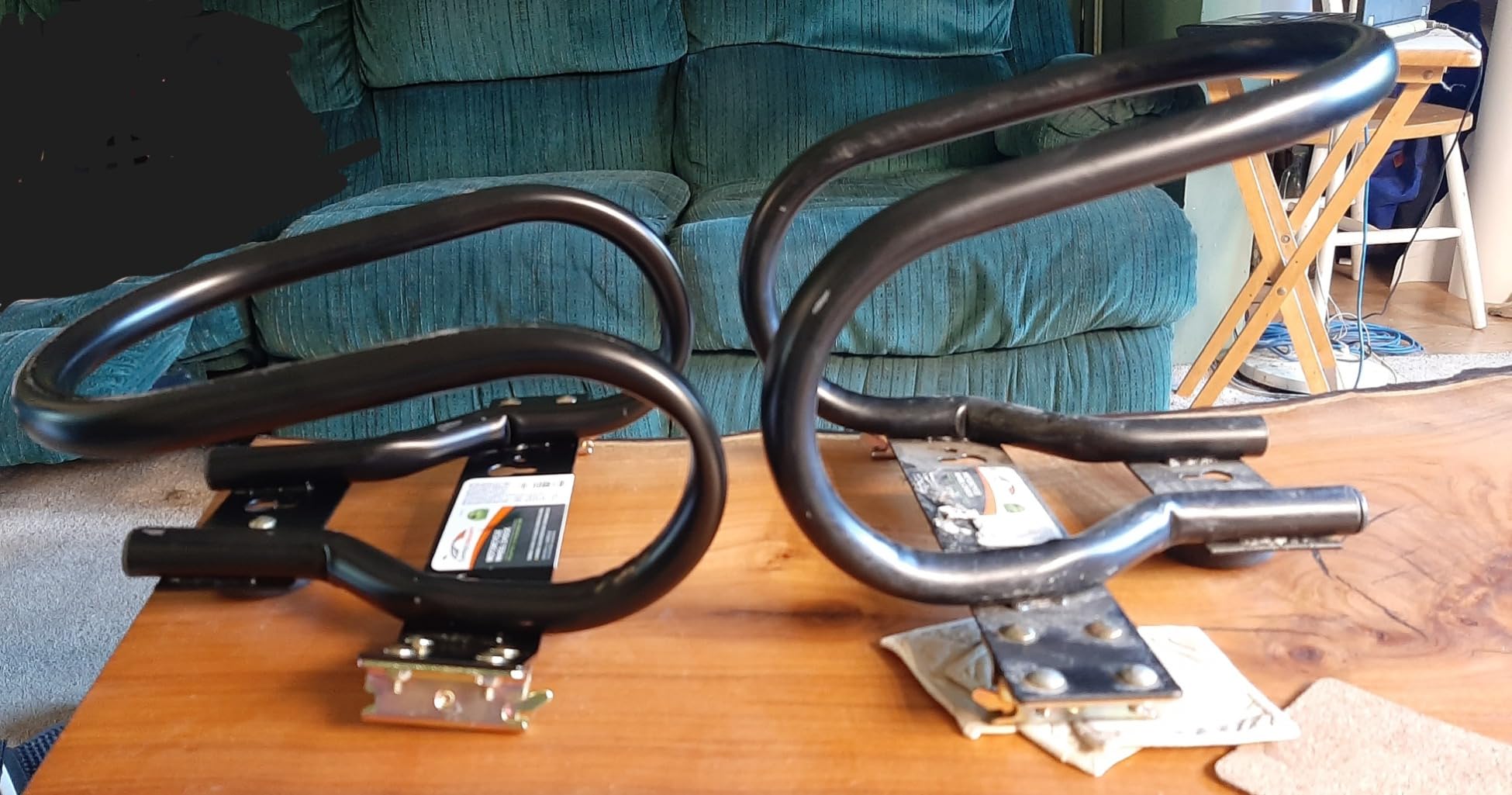 CargoSmart Motorcycle Wheel Chock — Connects to X-Track and E-Track Systems — Fits Up to 7” Wide Tires customer photo 2