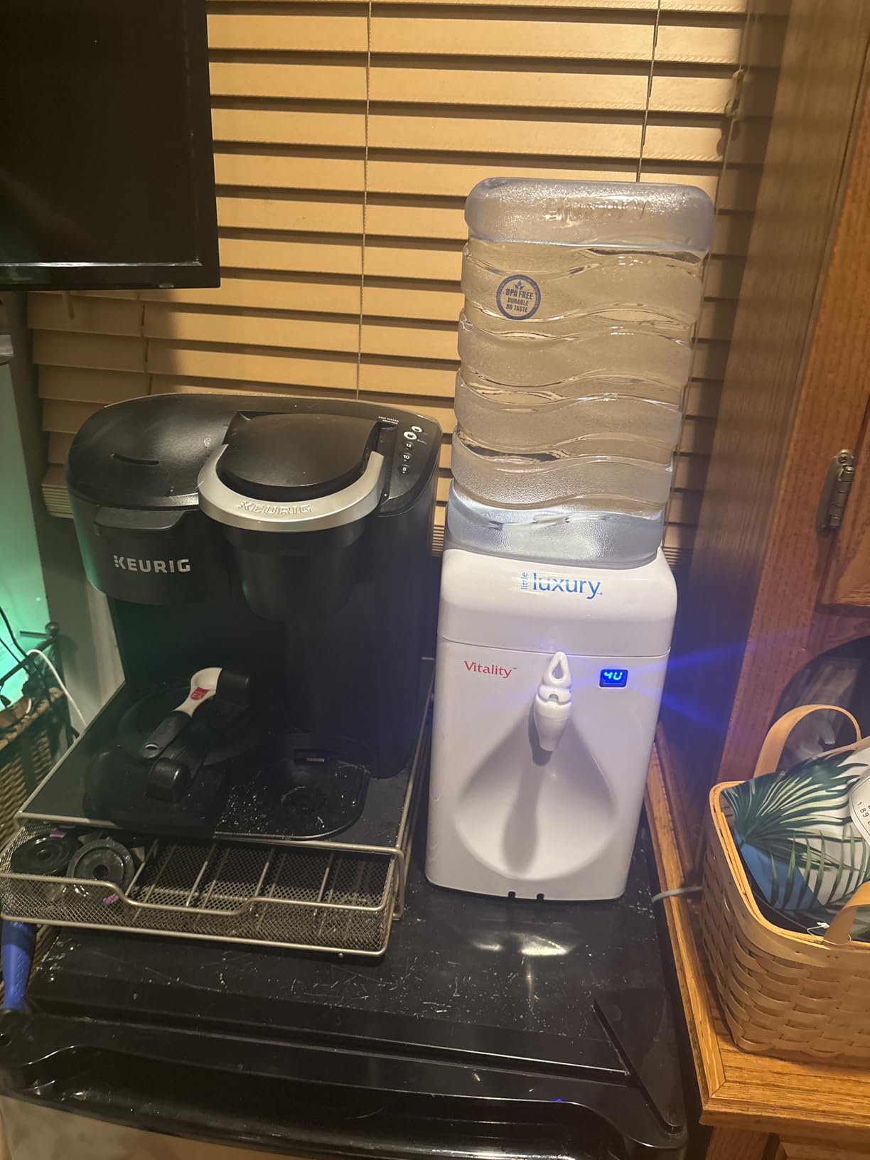 Little Luxury Vitality Mini Water Cooler with Filter, Countertop, Fill At Your Tap, Refillable, BPA-Free 1.8-Gallon Bottle, Filter and Cools Tap Water customer photo 2
