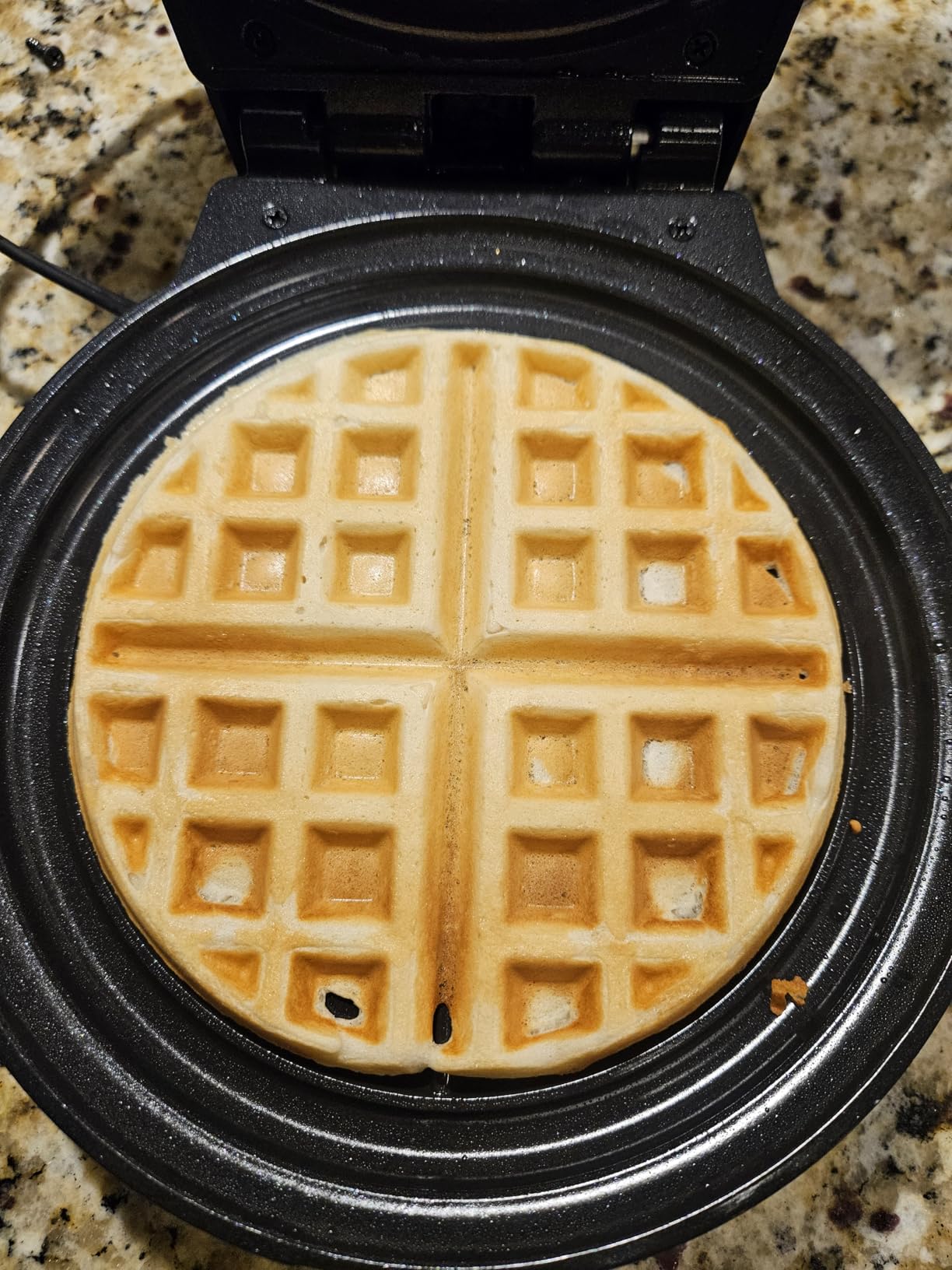 Chefman Rotating Belgian Waffle Maker, 180° Flip Iron w/ Non-Stick Plates, Adjustable Timer, Locking Lid, & Drip Plate, Space Saving Storage, Mess-Free Breakfast, Stainless Steel/Black customer photo 2