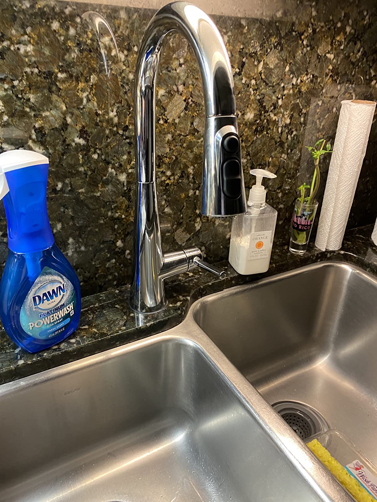 Moen Sleek Spot Resist Stainless One-Handle Single-Hole Pulldown Kitchen Faucet with PowerBoost Technology for Faster Water Flow, 7864SRS customer photo 1