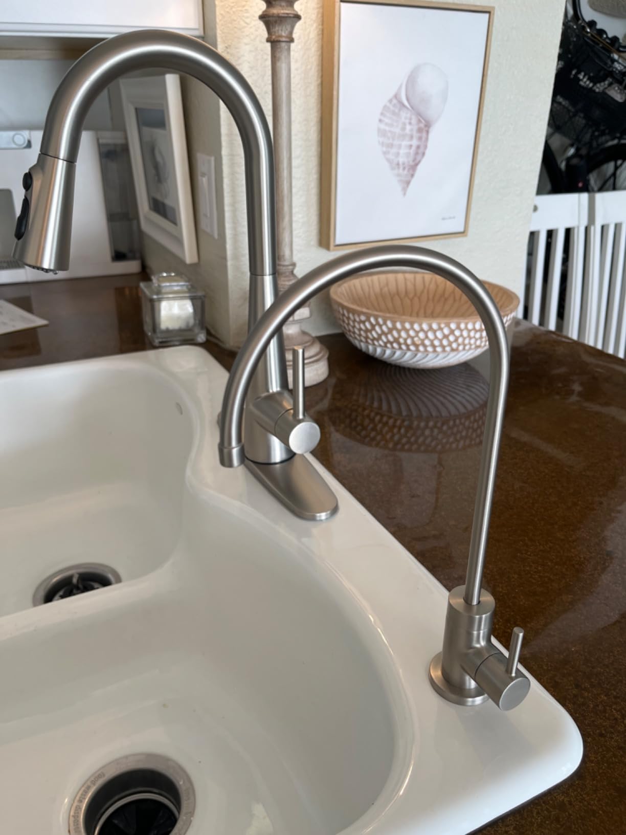 Moen Sleek Spot Resist Stainless One-Handle Single-Hole Pulldown Kitchen Faucet with PowerBoost Technology for Faster Water Flow, 7864SRS customer photo 2