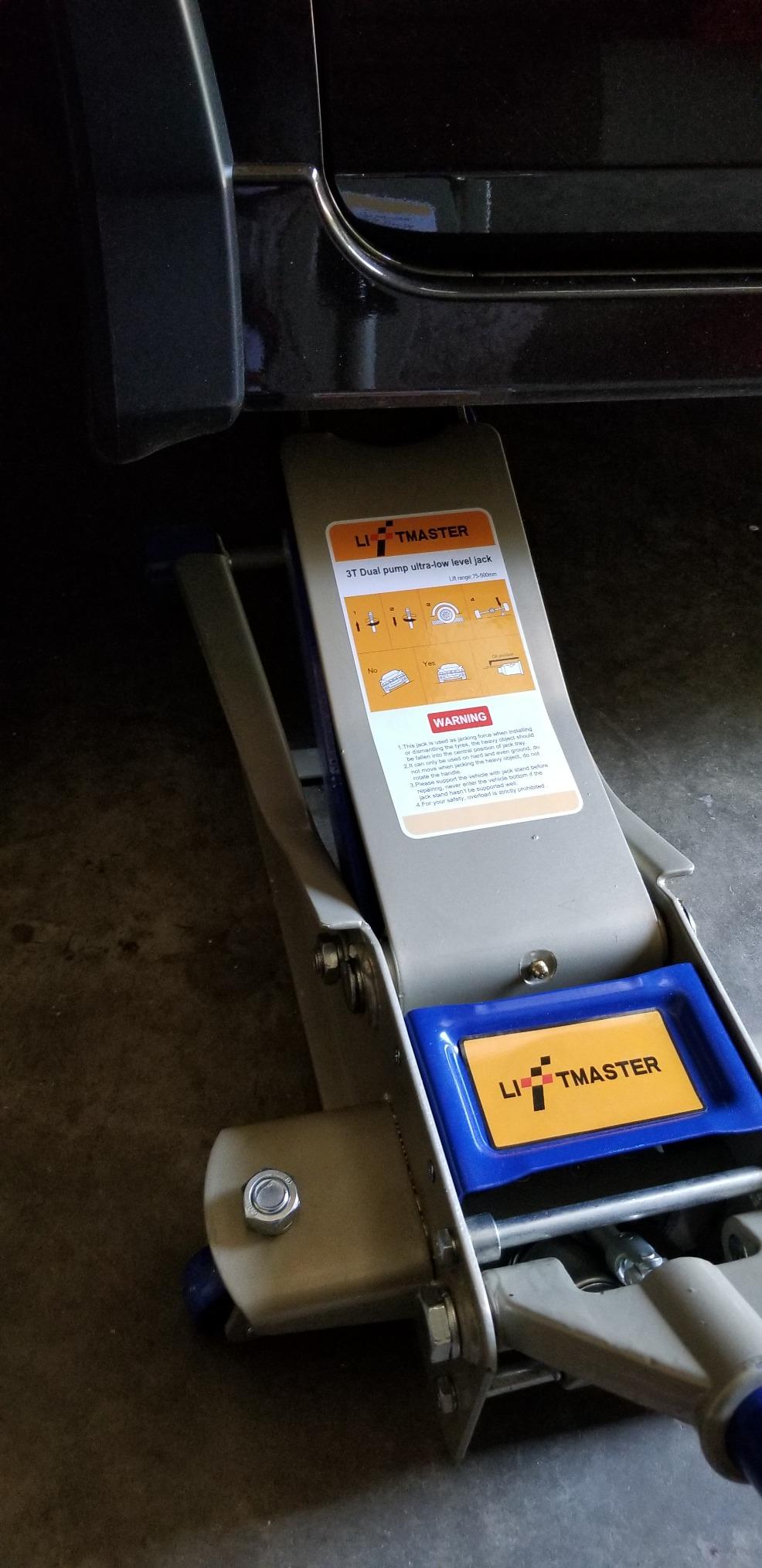 LiftMaster 3 Ton Heavy Duty Ultra Low Profile Steel Floor Jack with Quick Lift customer photo 1