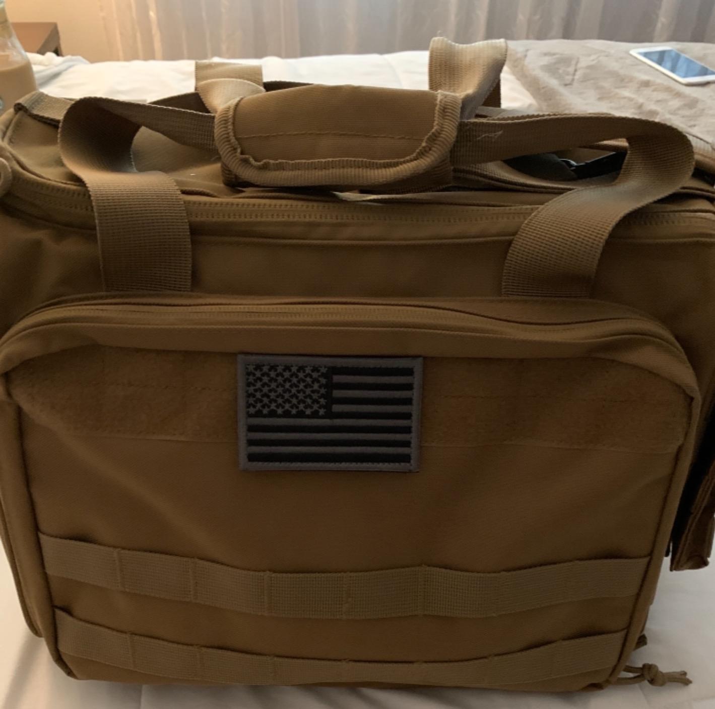 Tactical Gun Range Bag Deluxe Pistol Shooting Range Duffle Bags customer photo 2