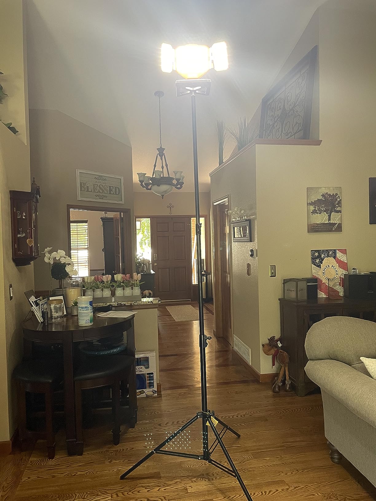 EMART 8.5ft Heavy Duty Light Stand with Spring Cushioned for Photography customer photo 1