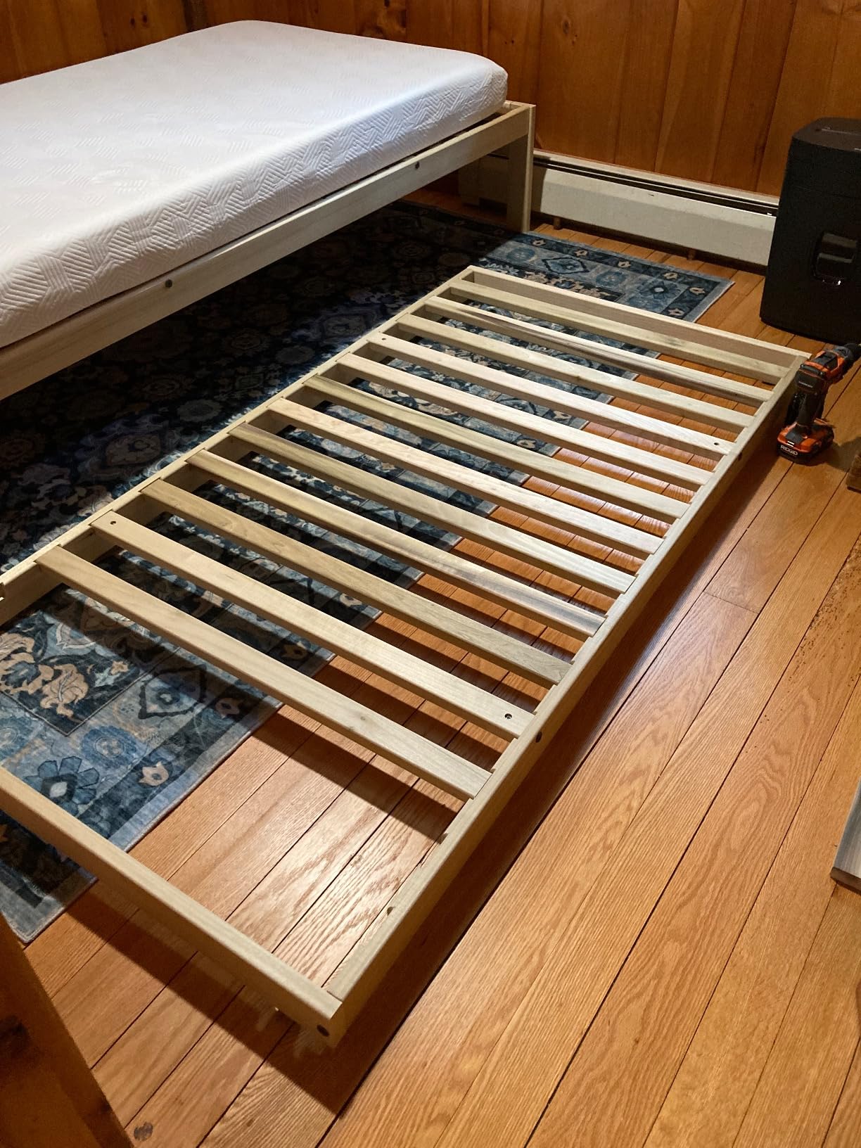 KD Frames Twin Trundle, Natural Wood customer photo 2