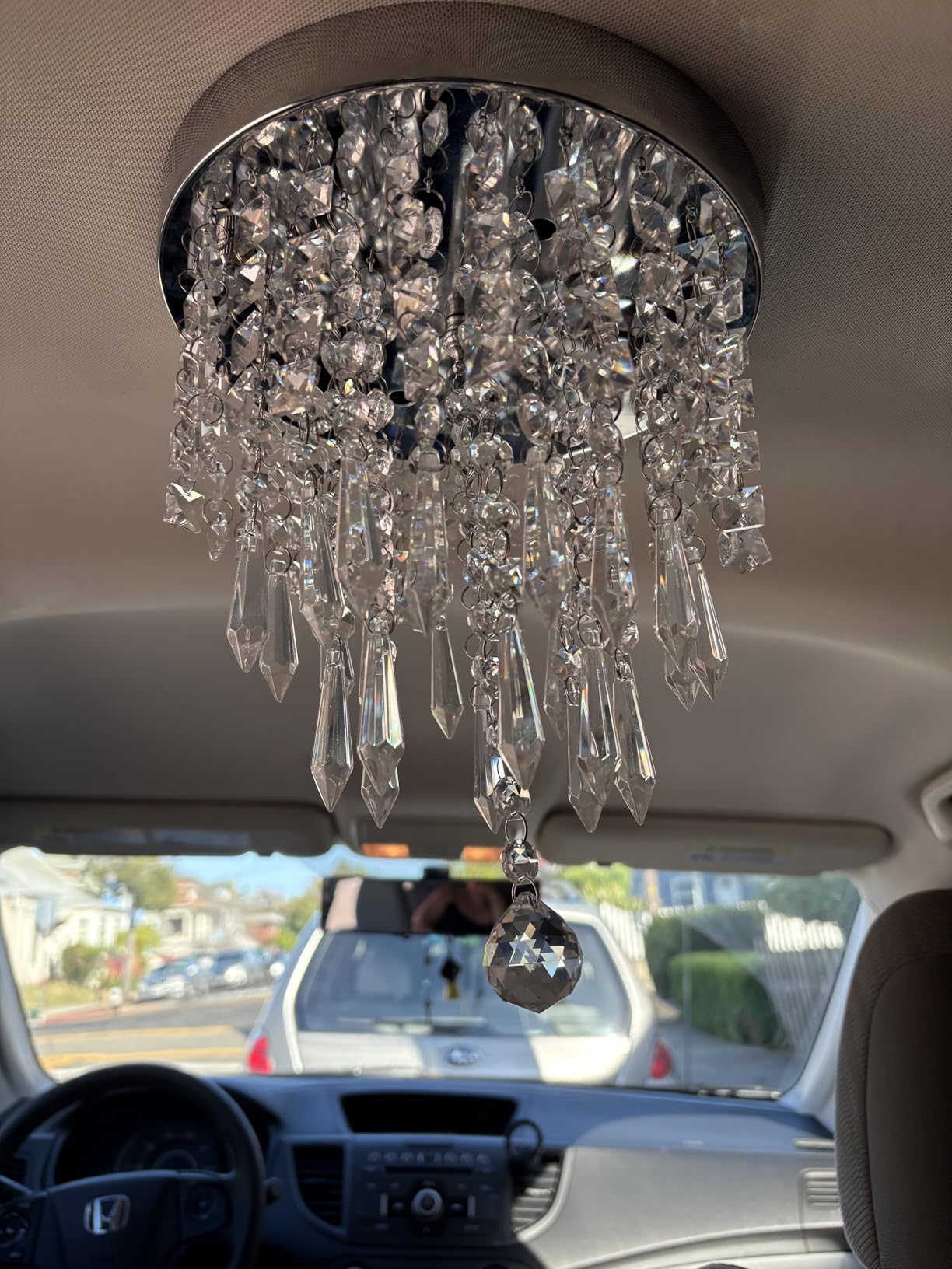 lifeholder Mini Chandelier, Crystal Chandelier Lighting, 2 Lights, Flush Mount Ceiling Light, H10.4'' x W8.66'' Modern Chandelier Lighting Fixture for Bedroom, Hallway, Bar, Kitchen, Bathroom customer photo 1