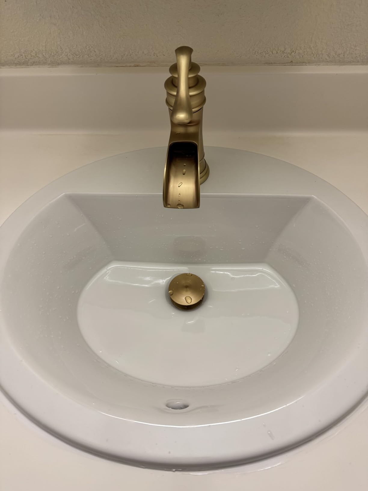 BWE Lead-Free Brass ORB Waterfall Bathroom Faucet for Farmhouse Rustic customer photo 2