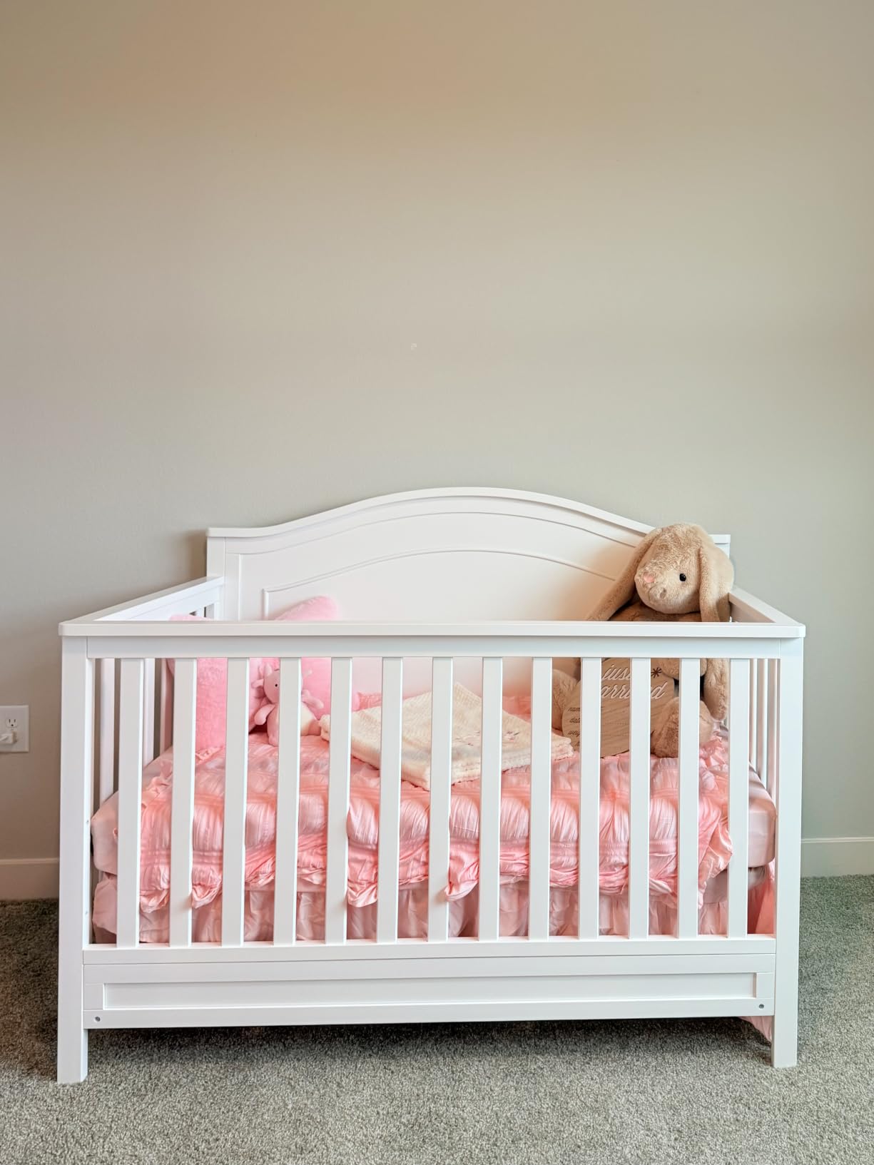 DaVinci Charlie 4-in-1 Convertible Crib, GREENGUARD Certified, White customer photo 2