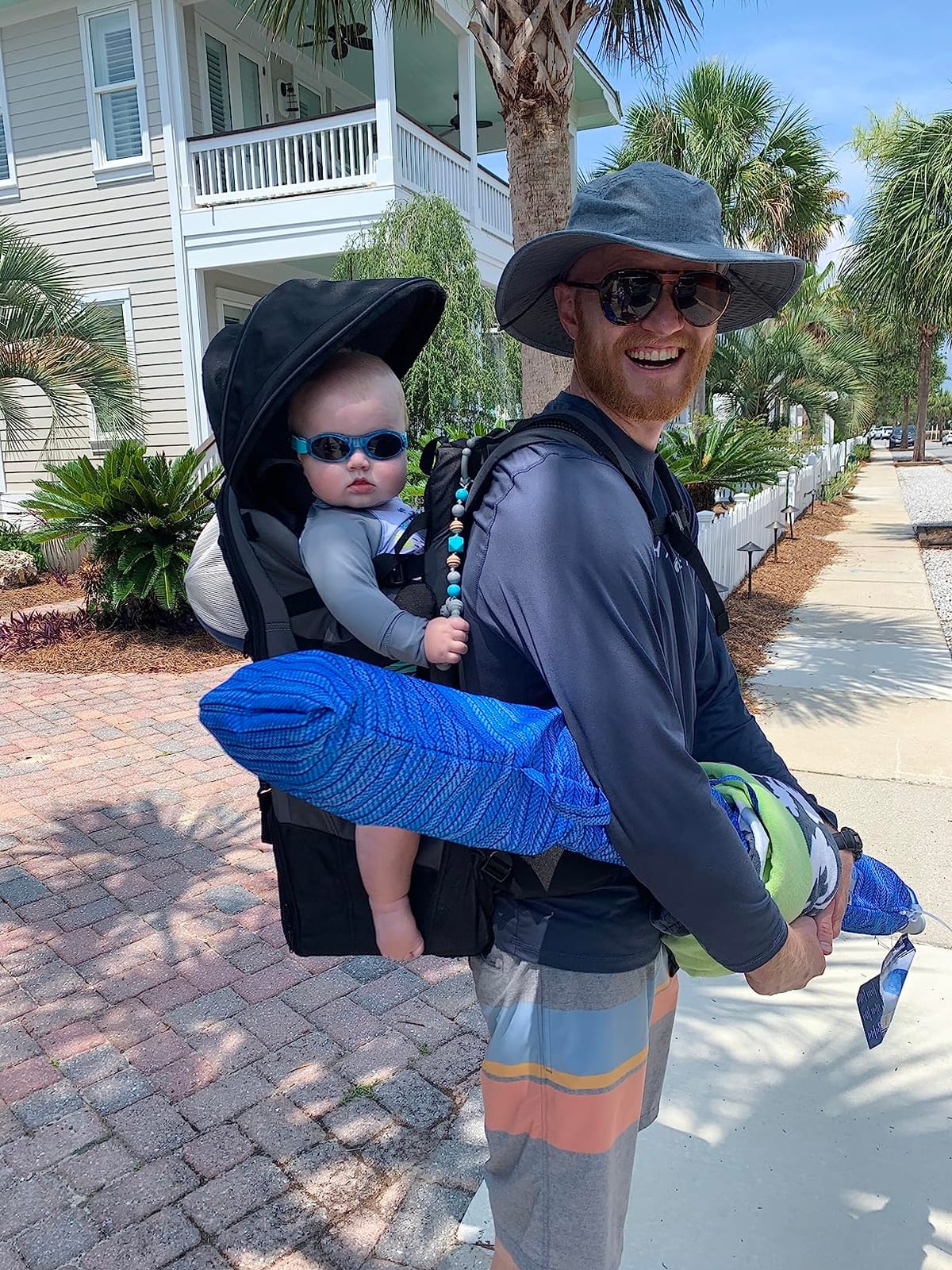 ClevrPlus Deluxe Adjustable Baby Carrier Outdoor Hiking Child Backpack Camping customer photo 2