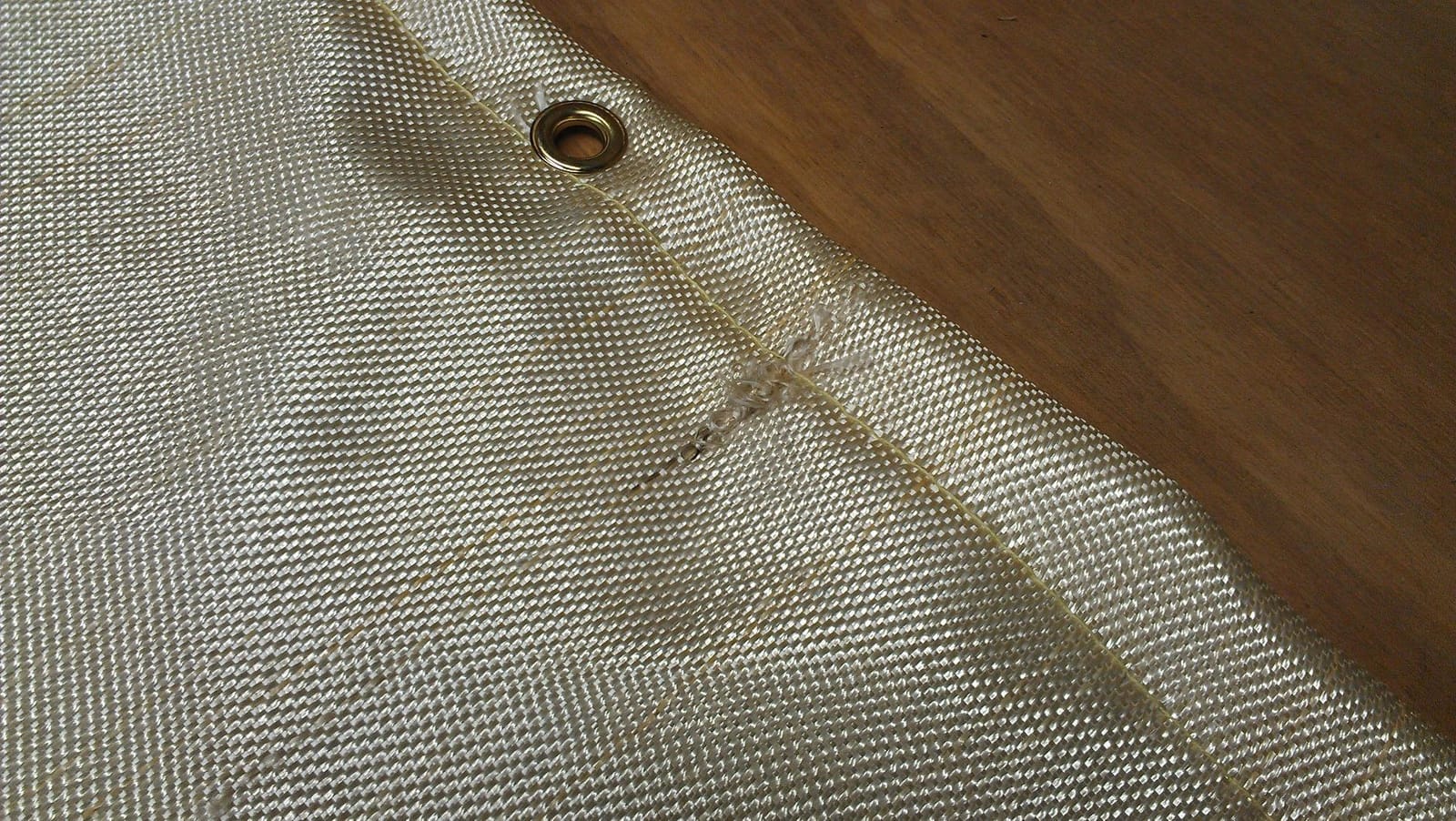 VCT Heavy Duty Fiberglass Welding Blanket and Cover with Brass Grommets Size 4 FT. x 6 FT. customer photo 2