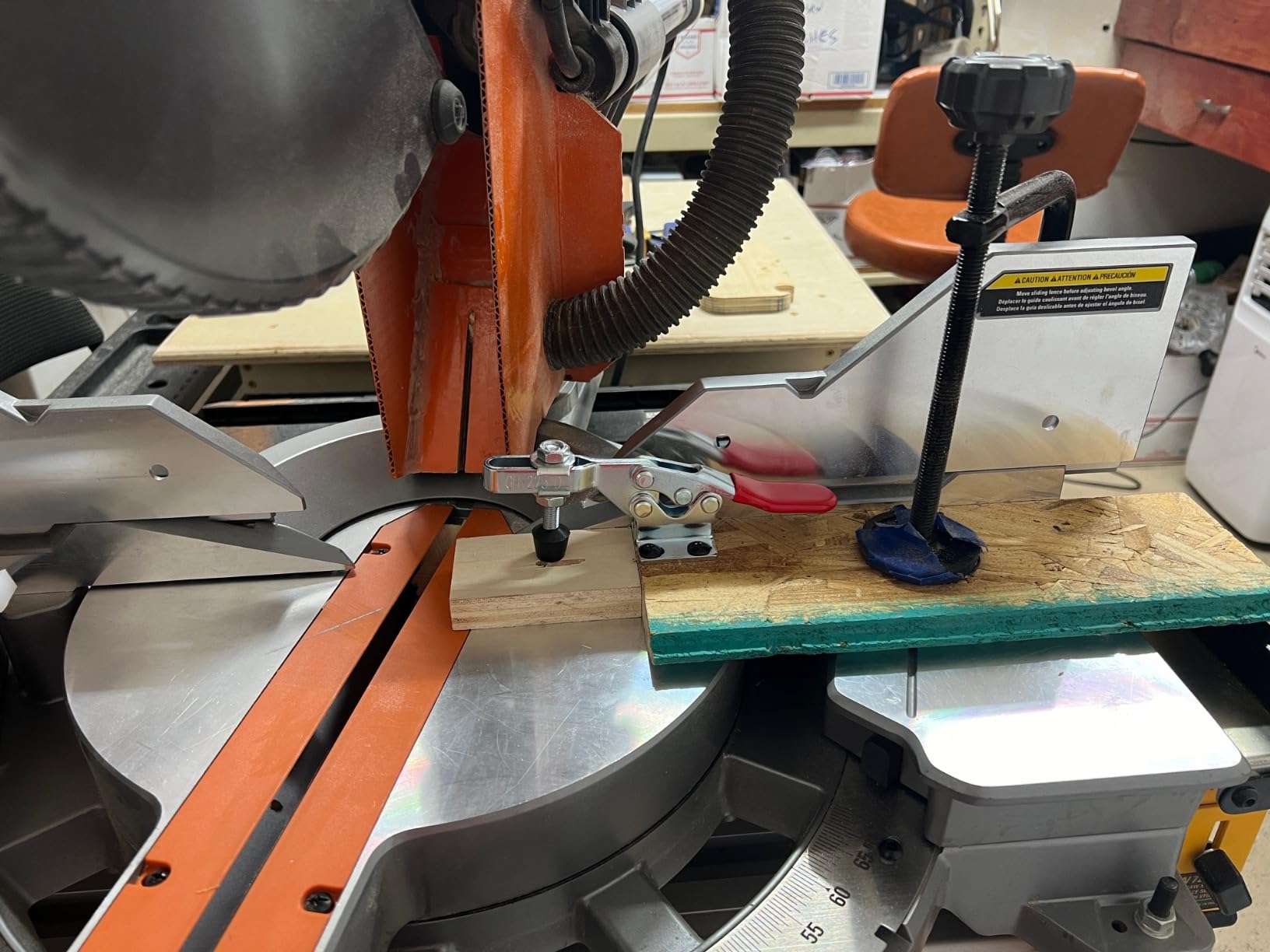 POWERTEC 4PK Toggle Clamp, 500 lbs Holding Capacity, 225D Quick Release Horizontal Clamps w/ Antislip Rubber Pressure Tip for Woodworking Jigs and Fixtures, Welding, Drill Press, Crosscut Sled (20326) customer photo 1