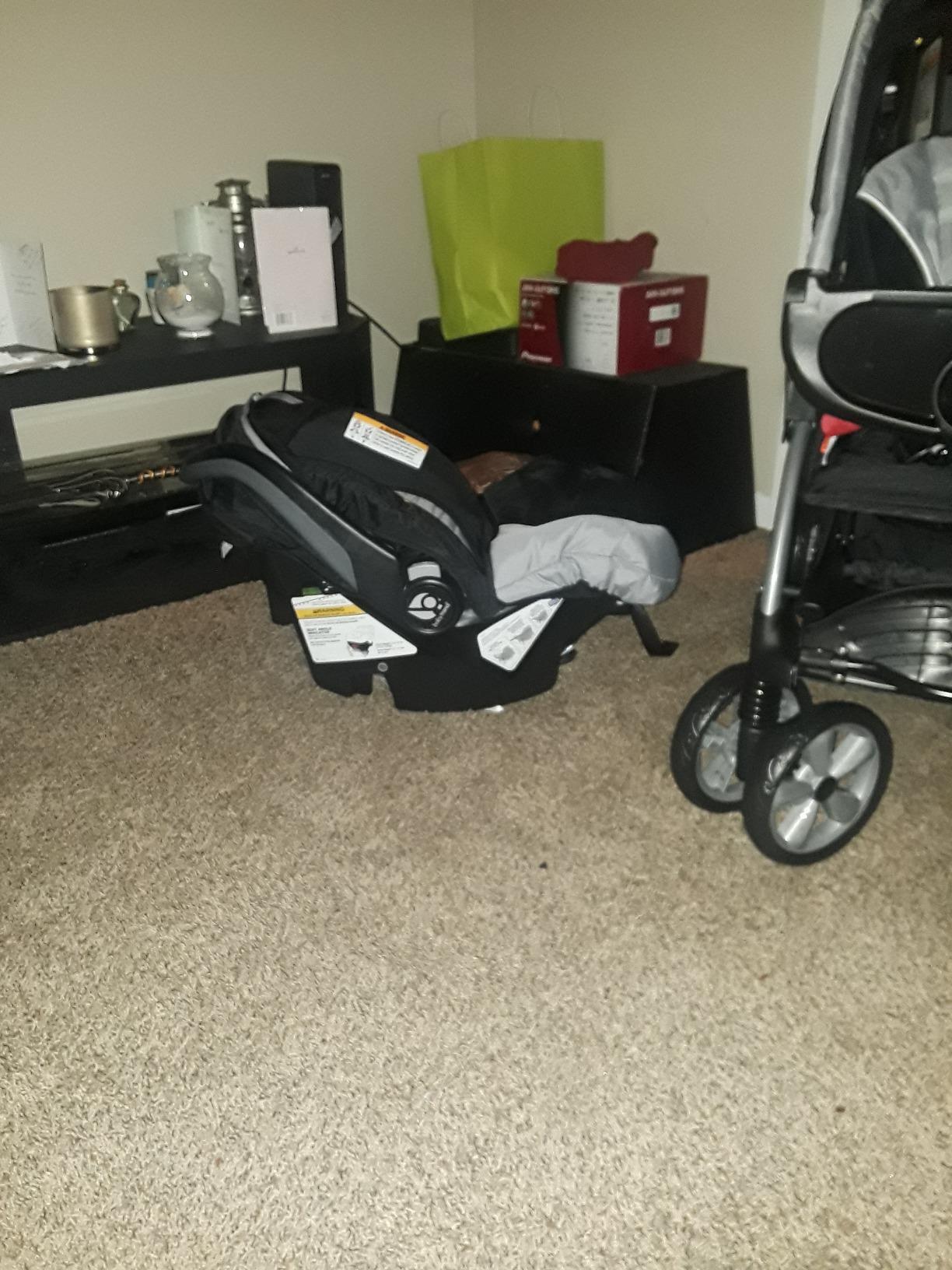 Baby Trend Infant/Toddler Double Stroller & 2 Car Seats, 3 Pc Set, Stormy customer photo 2
