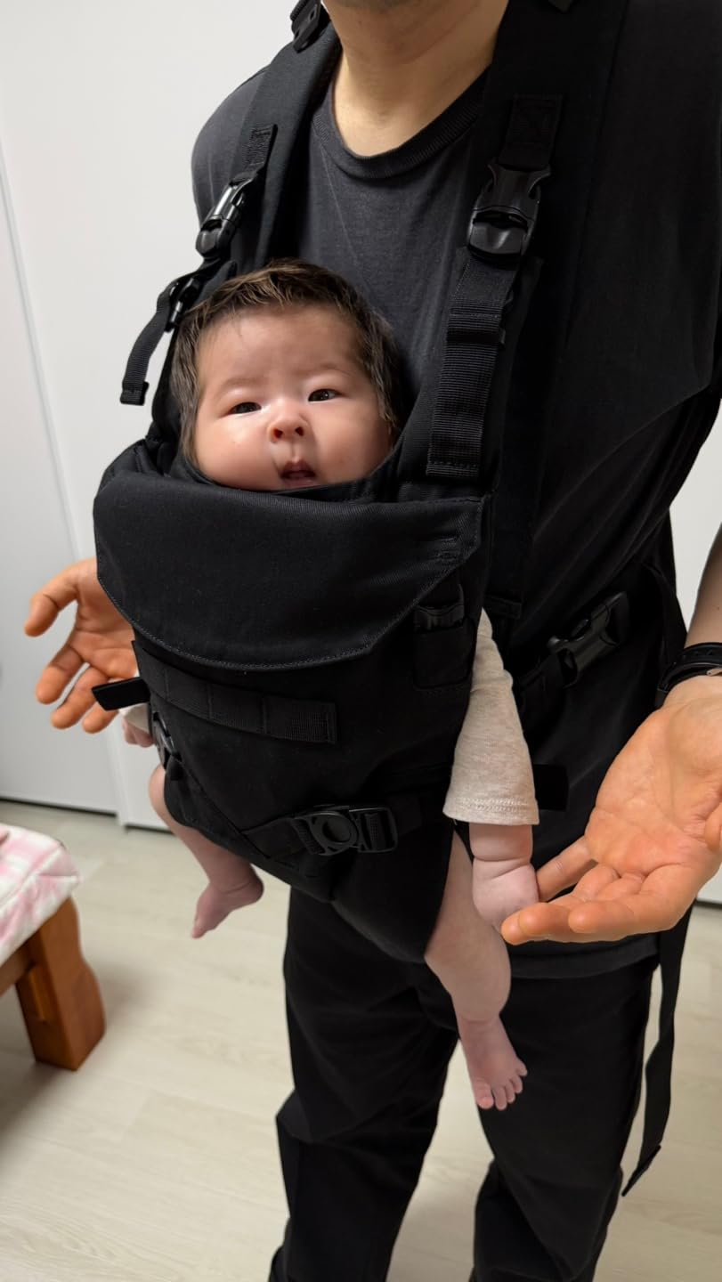 Tactical Baby Gear Tactical Baby Carrier for Dads - Black Camo customer photo 2