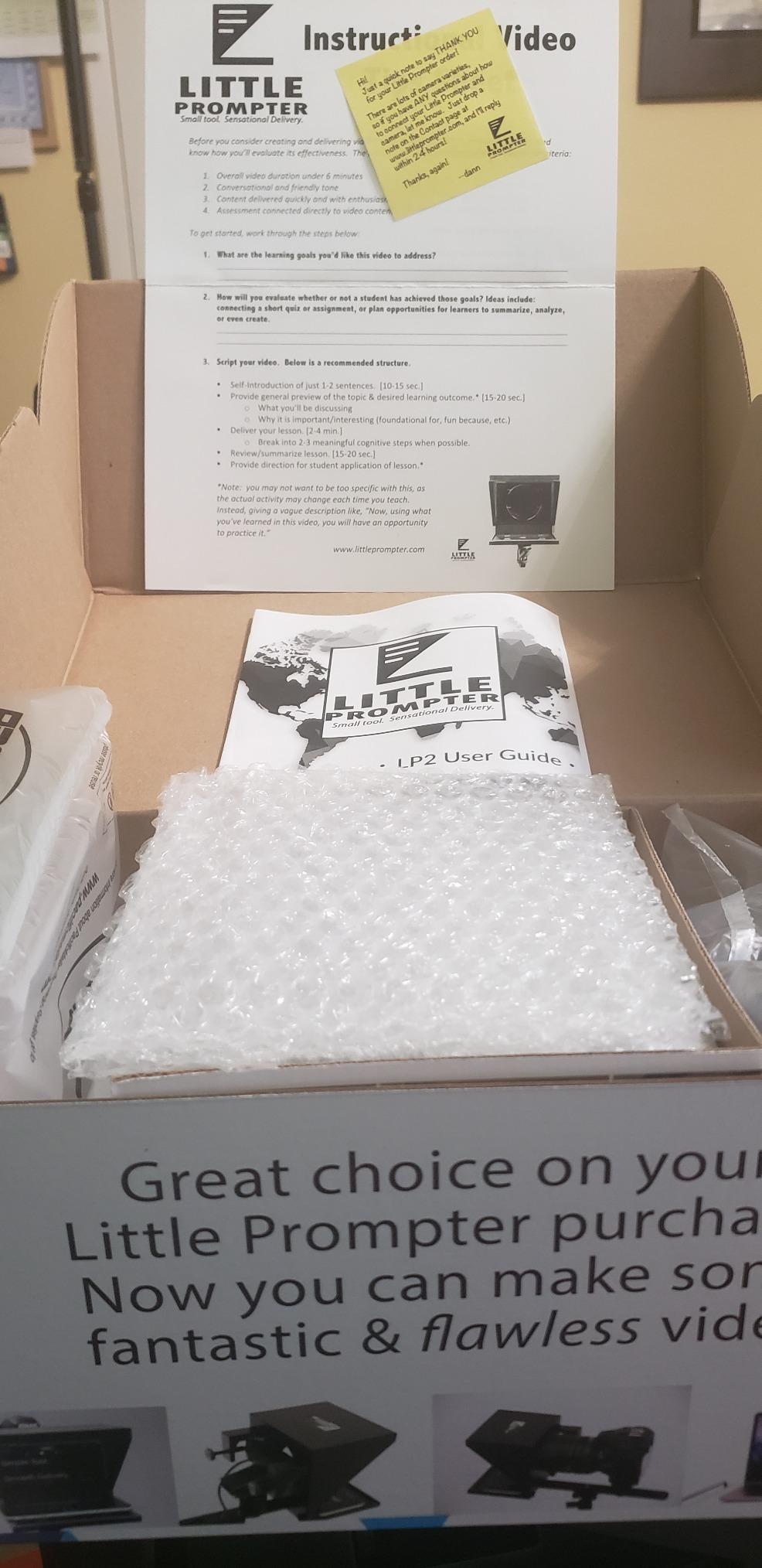 The Original Compact Personal Teleprompter for Video Production. No Studio Required. Perfect for DSLRs, Webcams, and Built-in Laptop Cameras. Use with iOS or Android. customer photo 1