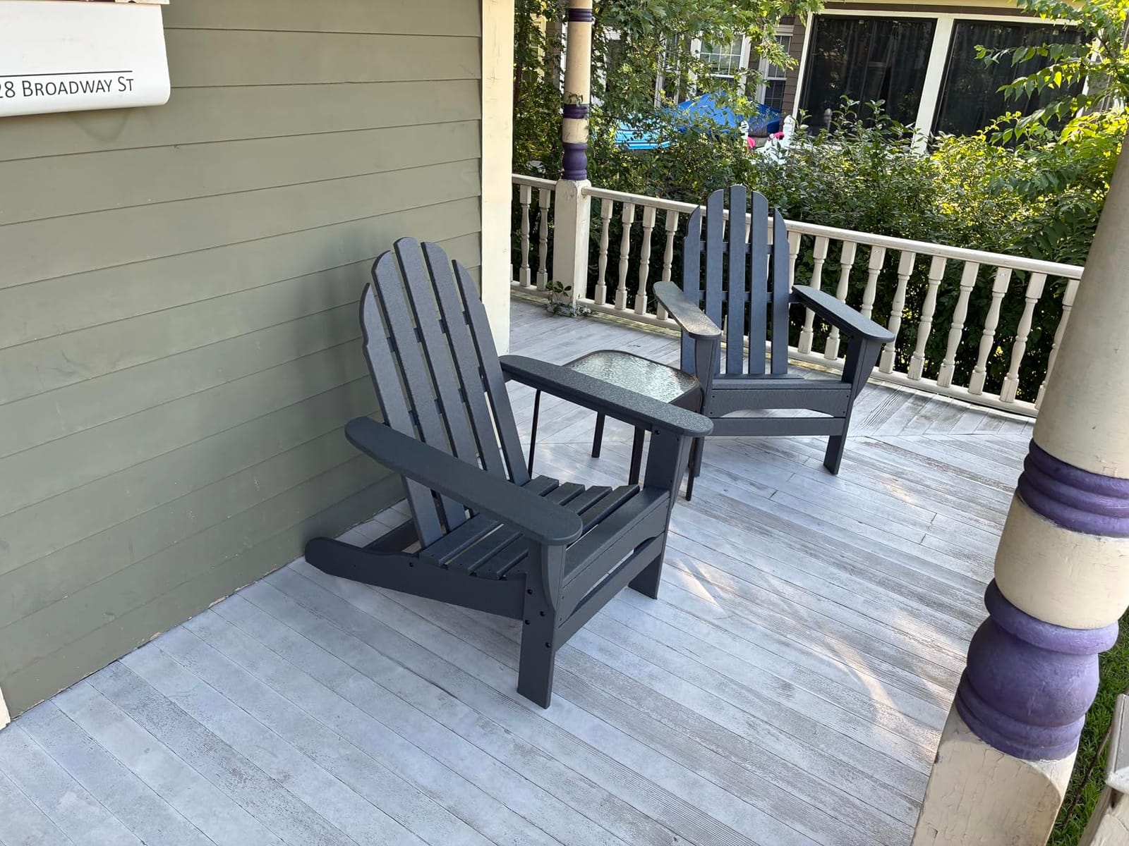 POLYWOOD AD4030GY Classic Outdoor Adirondack Chair, Slate Grey customer photo 1