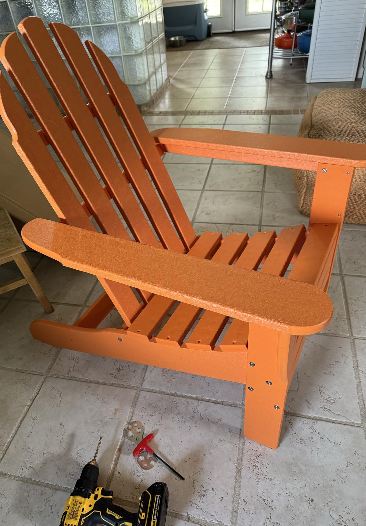 POLYWOOD AD4030GY Classic Outdoor Adirondack Chair, Slate Grey customer photo 2