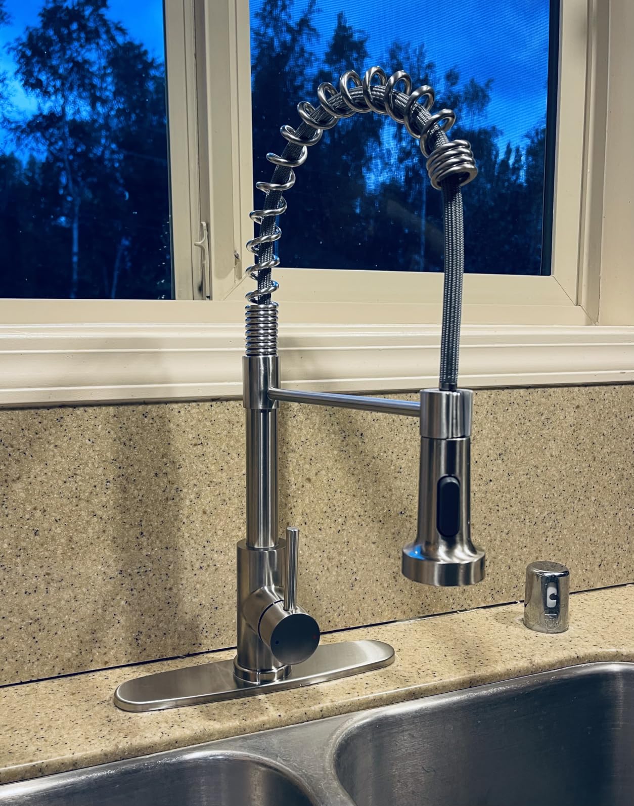 Kitchen Faucet with Pull Down Sprayer Brushed Nickel customer photo 2