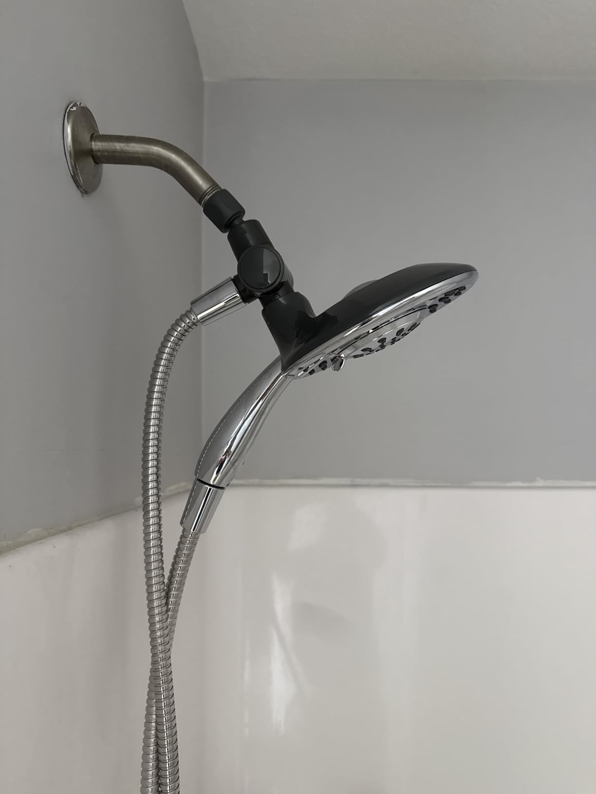 Delta 4-Setting In2ition 2-in-1 Dual Shower Head with HandHeld Spray, Chrome Detachable Shower Head with Hose, Showerhead, 1.75 GPM Flow Rate, Chrome 75486C customer photo 2