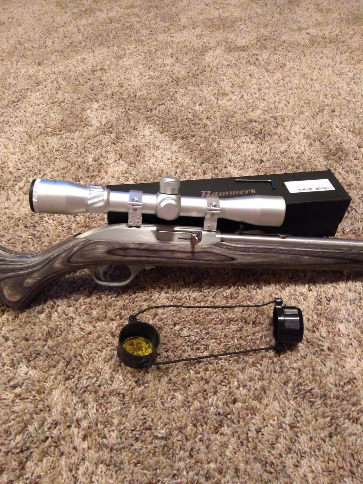 Hammers Stainless Silver Rifle Scope 3-9x32 for 10/22 597SS Model 60 795 XT 22 Auto with Matching 3/8 Tip Off Dovetail Scope Rings customer photo 1
