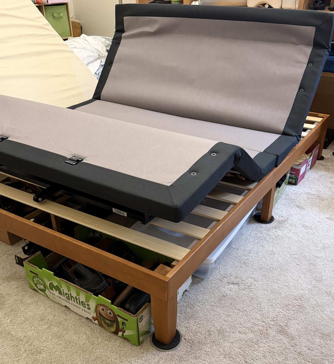 Mellow Naturalista Classic - 12 Inch Solid Wood Platform Bed with Wooden Slats, No Box Spring Needed, Easy Assembly, King, Natural Pine customer photo 2