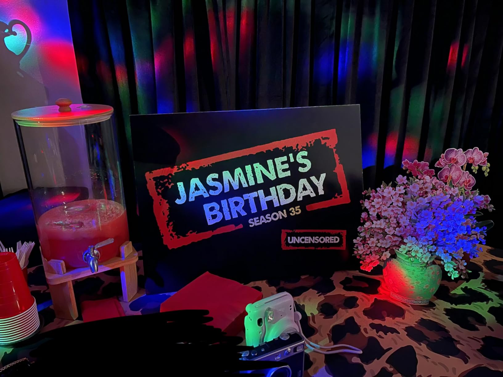 Party Lights,Disco Light Disco Ball Dj Rave Lights Strobe Lights Sound Activated Stage Lights Projected Effect Dancing Light Remote Control for Birthday Xmas Wedding Bar Glow Party Christmas customer photo 2