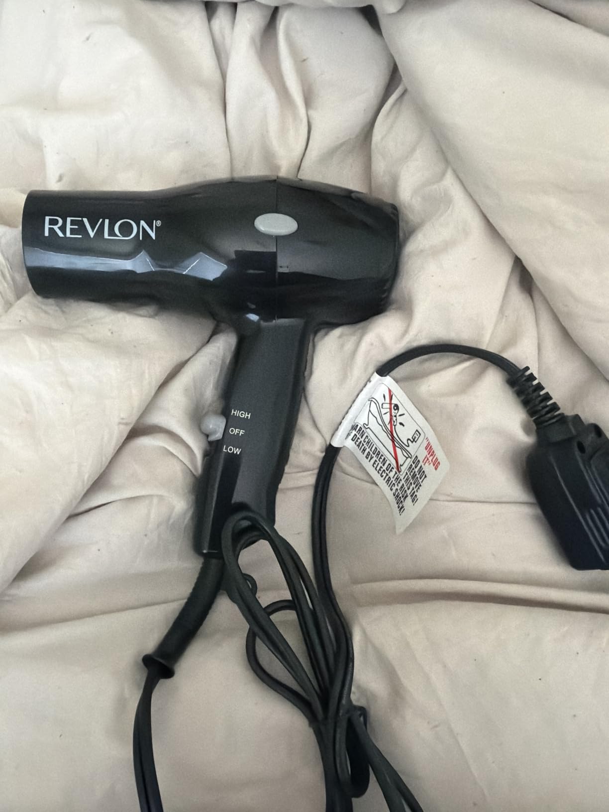 REVLON Compact Ionic Travel Hair Dryer, 1875 Watt, Yellow customer photo 2