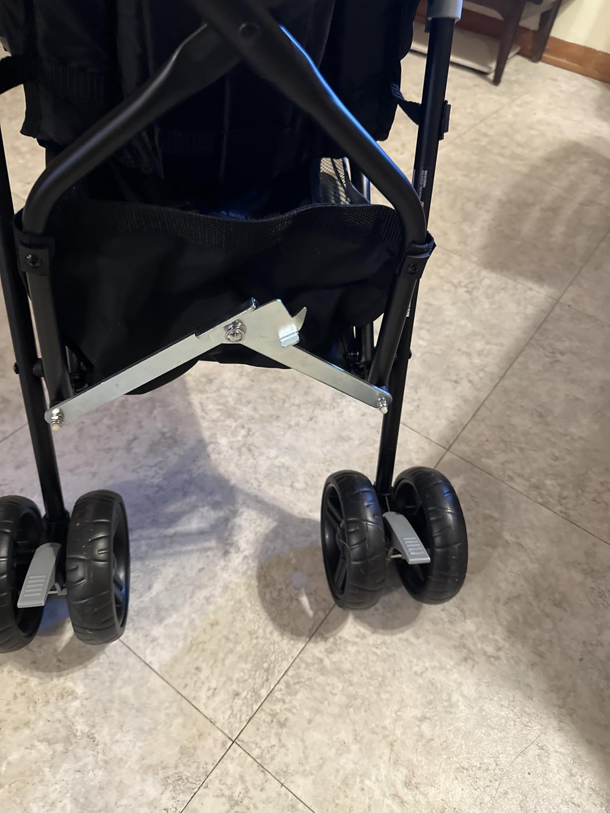 Ingenuity 3D Mini Convenience Stroller – Lightweight Stroller with Compact Fold, Multi-Position Recline, Canopy with Pop Out Sun Visor – Umbrella Stroller for Travel & More, Blue/Black customer photo 1