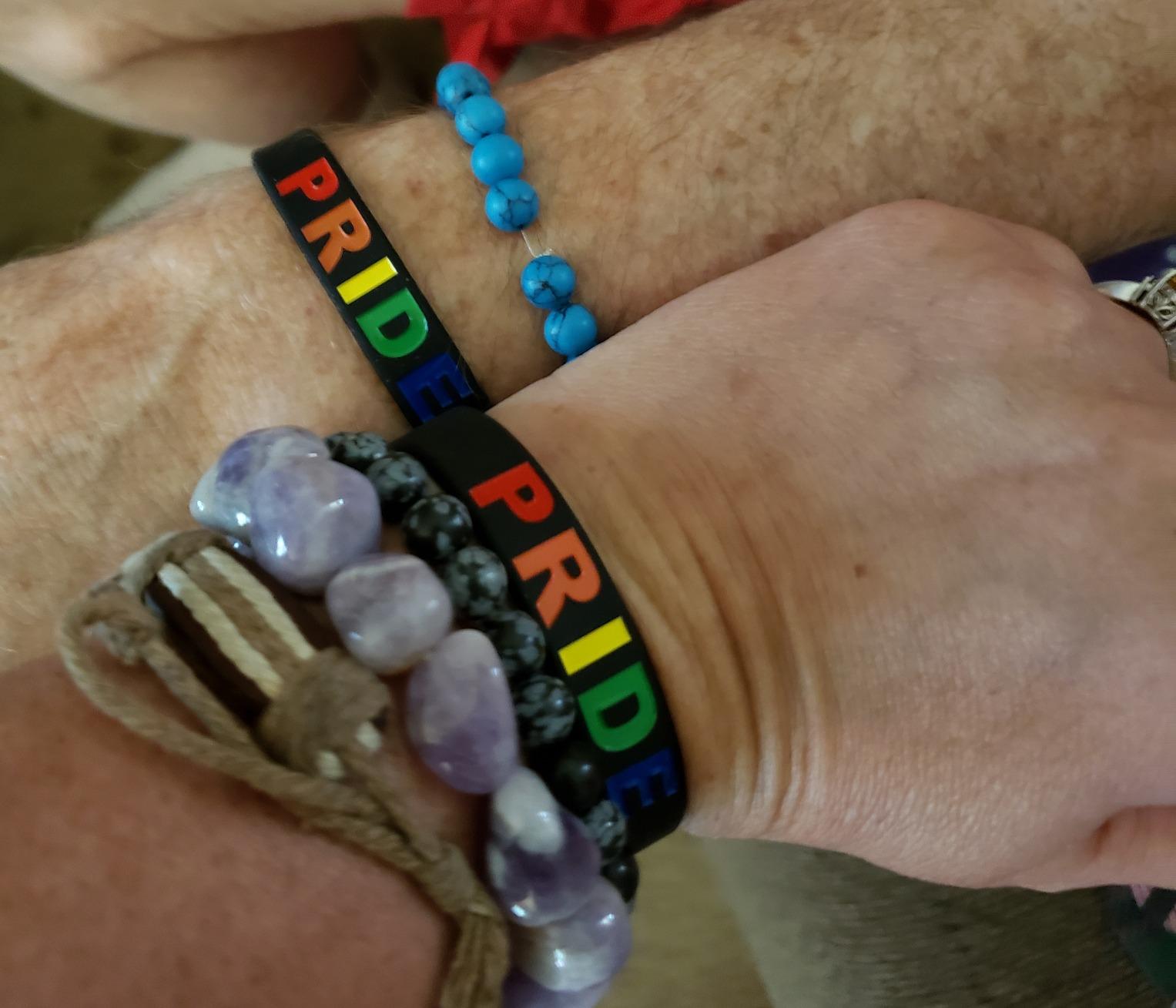 JOYID Blood THINNER Diabetic Type 1/2 Rubber Medical Alert ID Emergency Bracelet Warning Wristband Bracelets customer photo 1